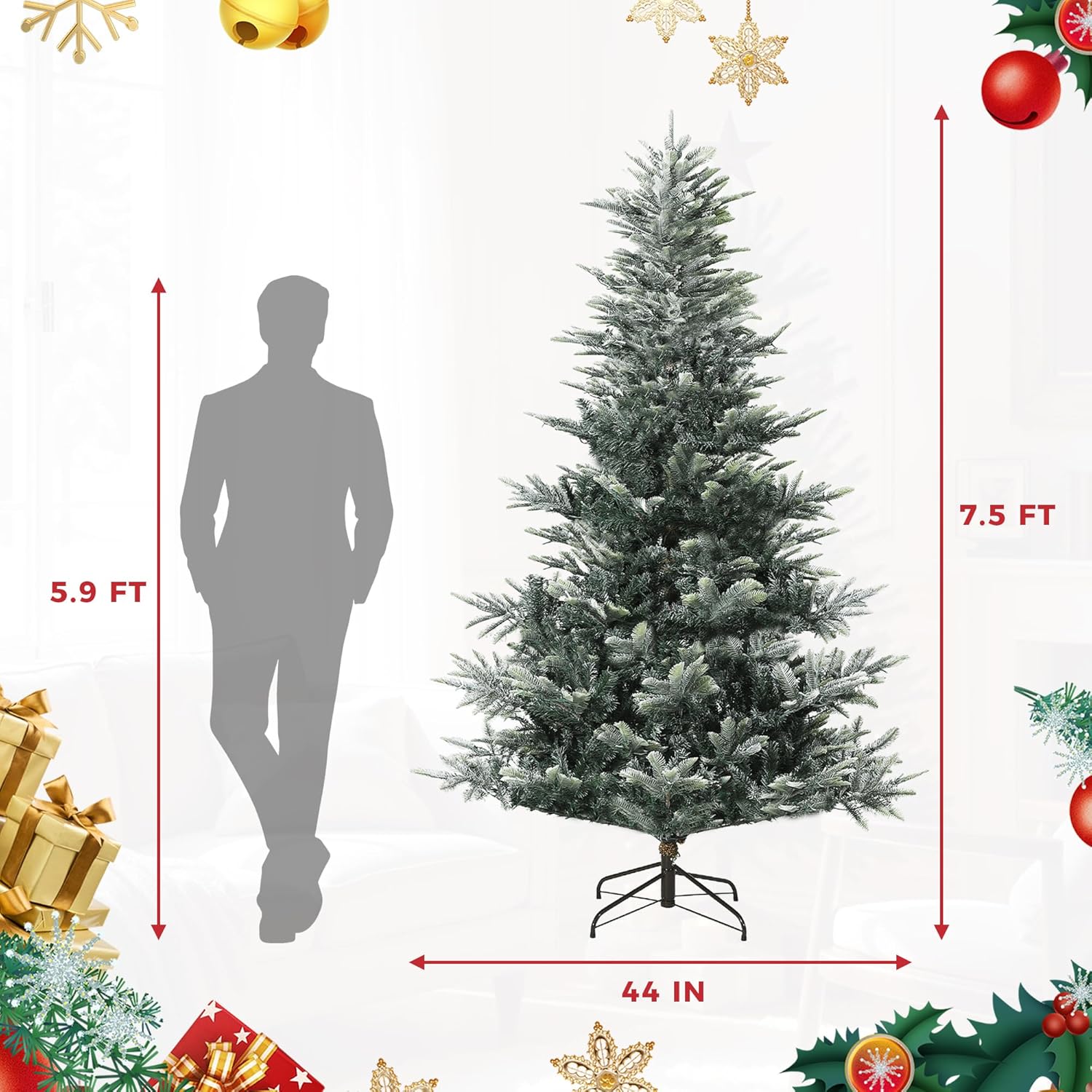Qeetex LXL-PHK-35HY9794 Artificial-Christmas-Trees - View #2
