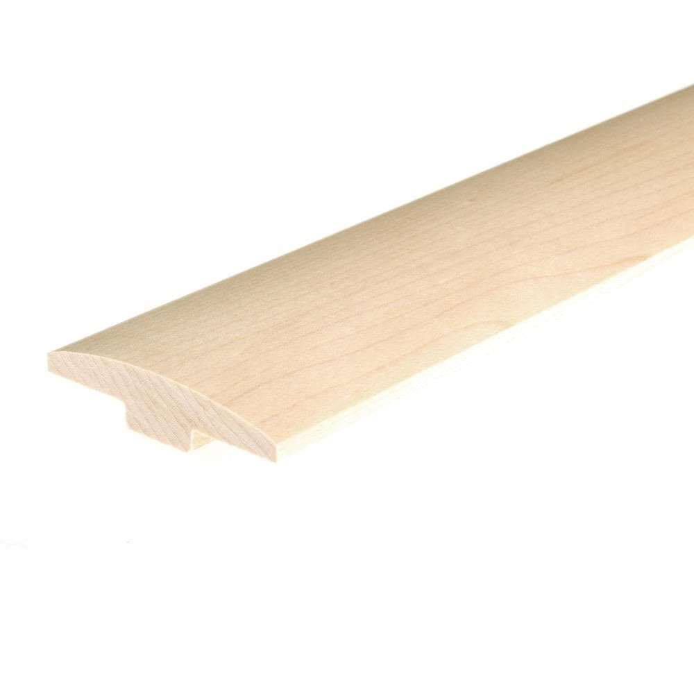 Flexco Natural 0.46-in T x 2-in W x 78-in L Solid Wood T-moulding