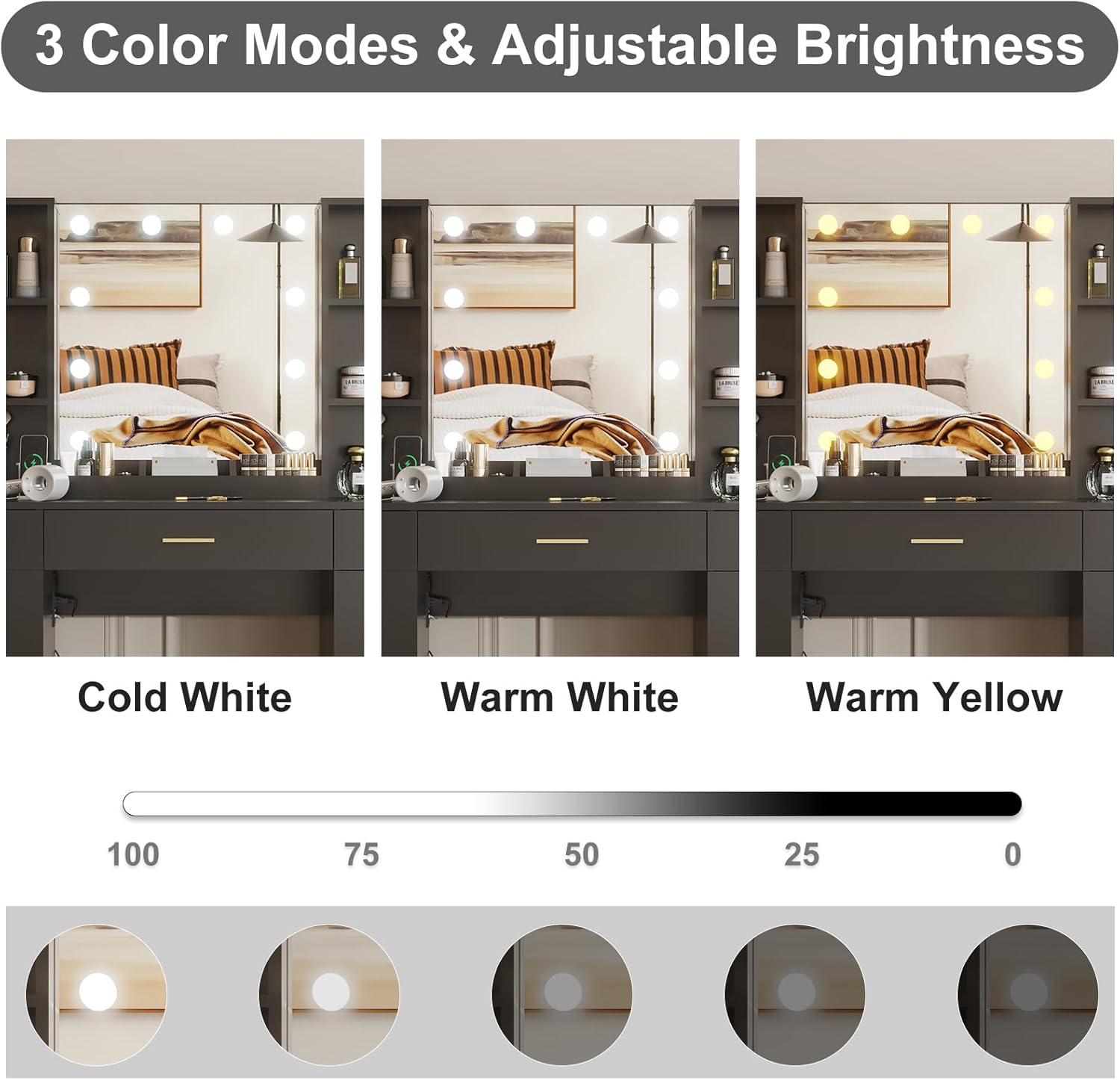 Qeetex LHF-SZT-PHO-12YE7NPF Bedroom-Vanities - View #5