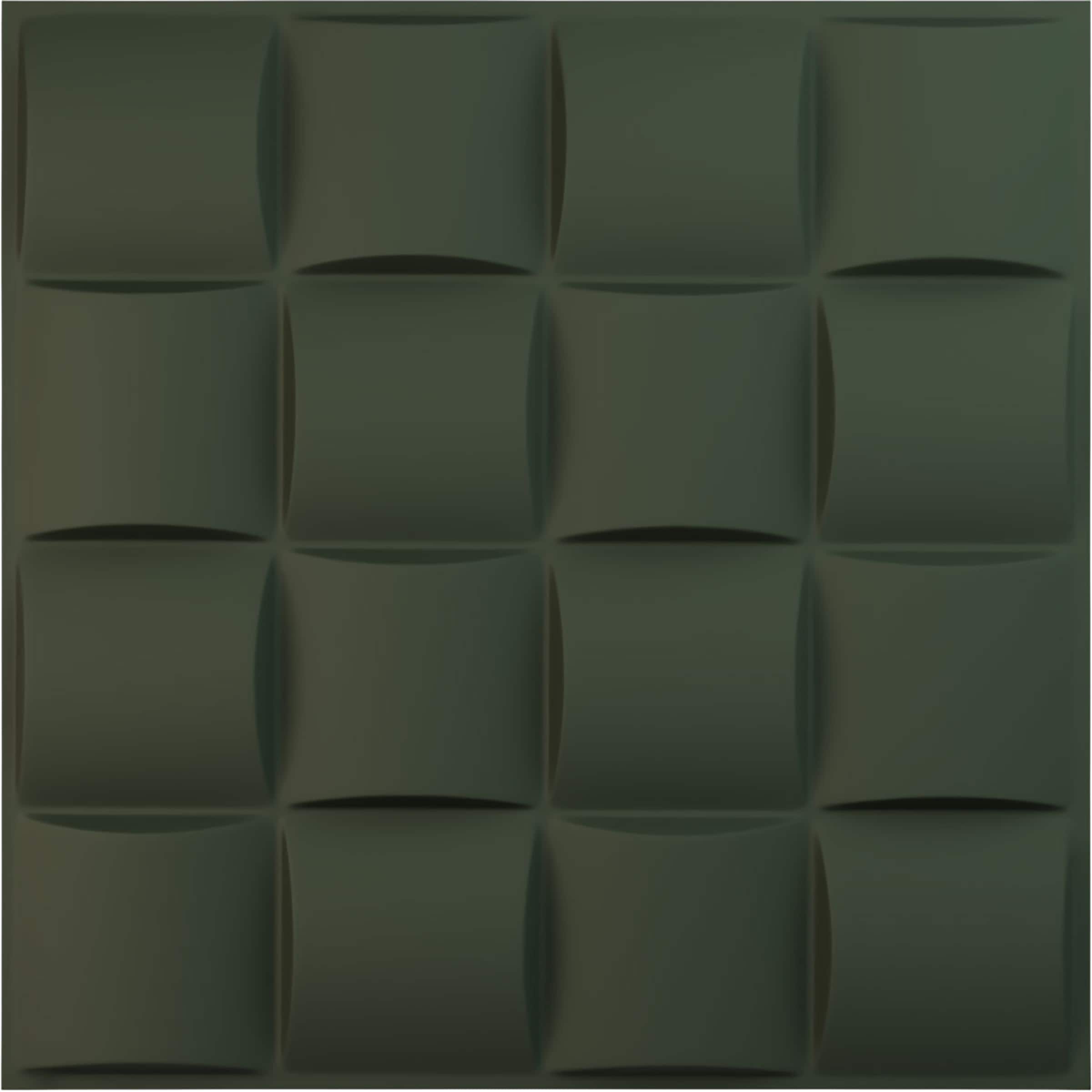Ekena Millwork WP20X20BAGHC 19-5/8-in x 19-5/8-in Embossed UltraCover Satin Hunt Club Green PVC Wall Panel
