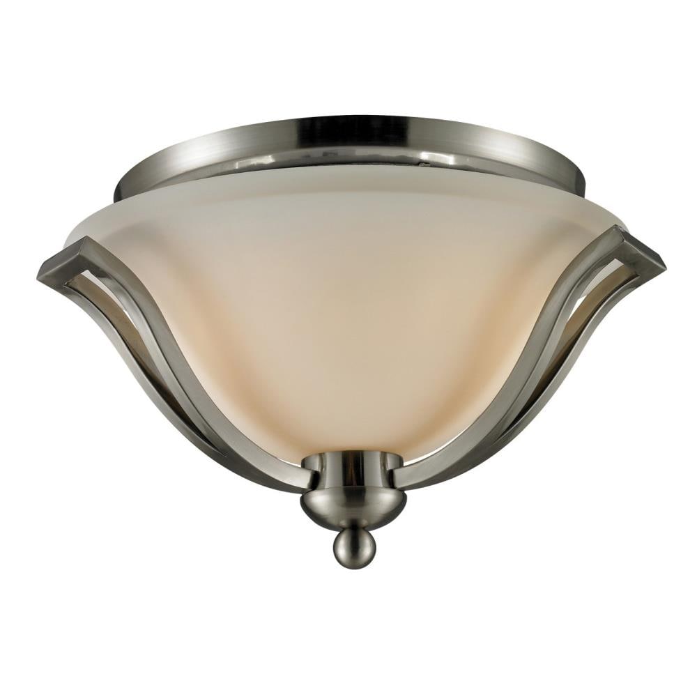 Z-Lite 704F2-BN Lagoon 2 -Light 15-in Brushed Nickel Flush Mount Light