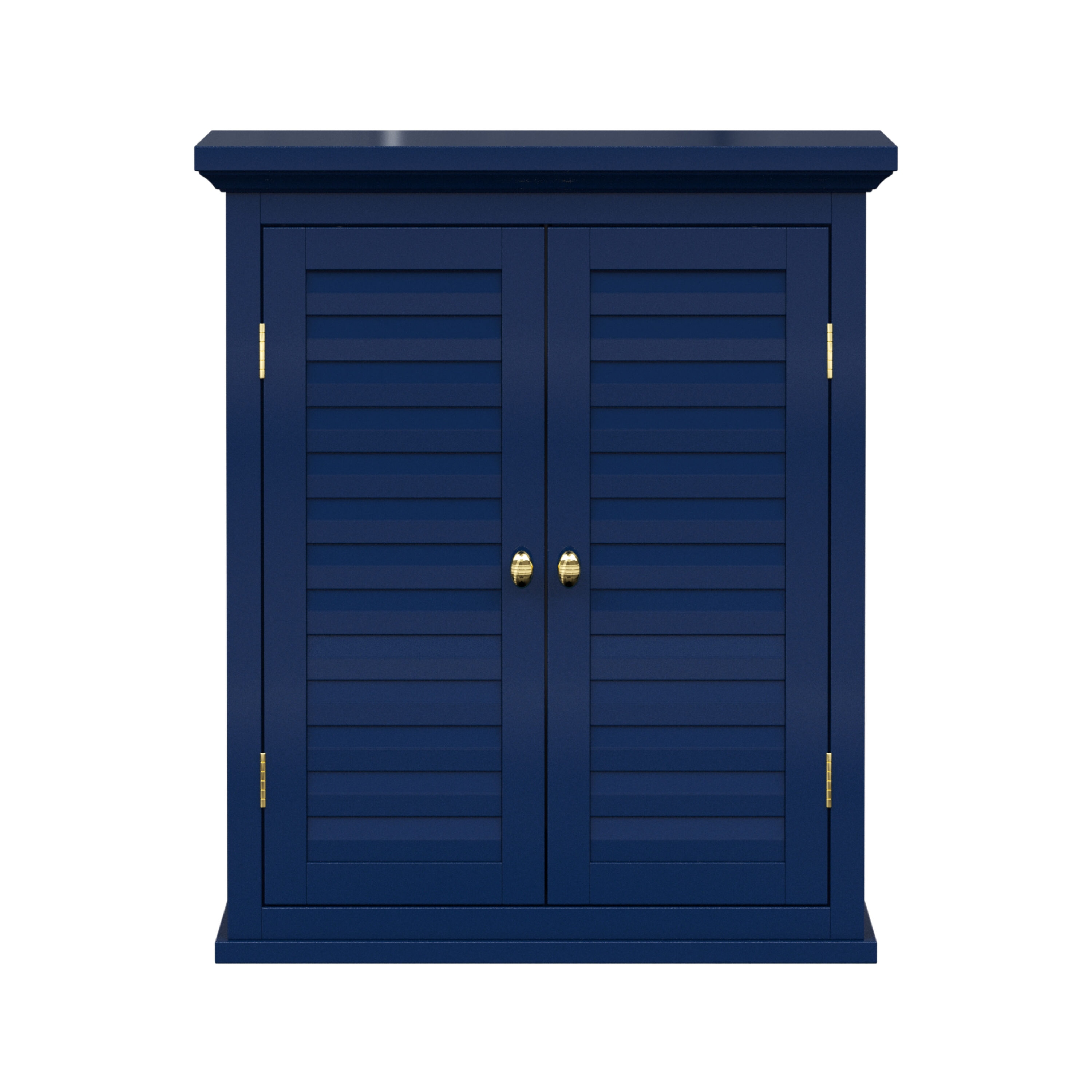 Teamson Home ELG-583NV 20.08-in x 24.02-in x 7.01-in Navy Bathroom Wall Cabinet