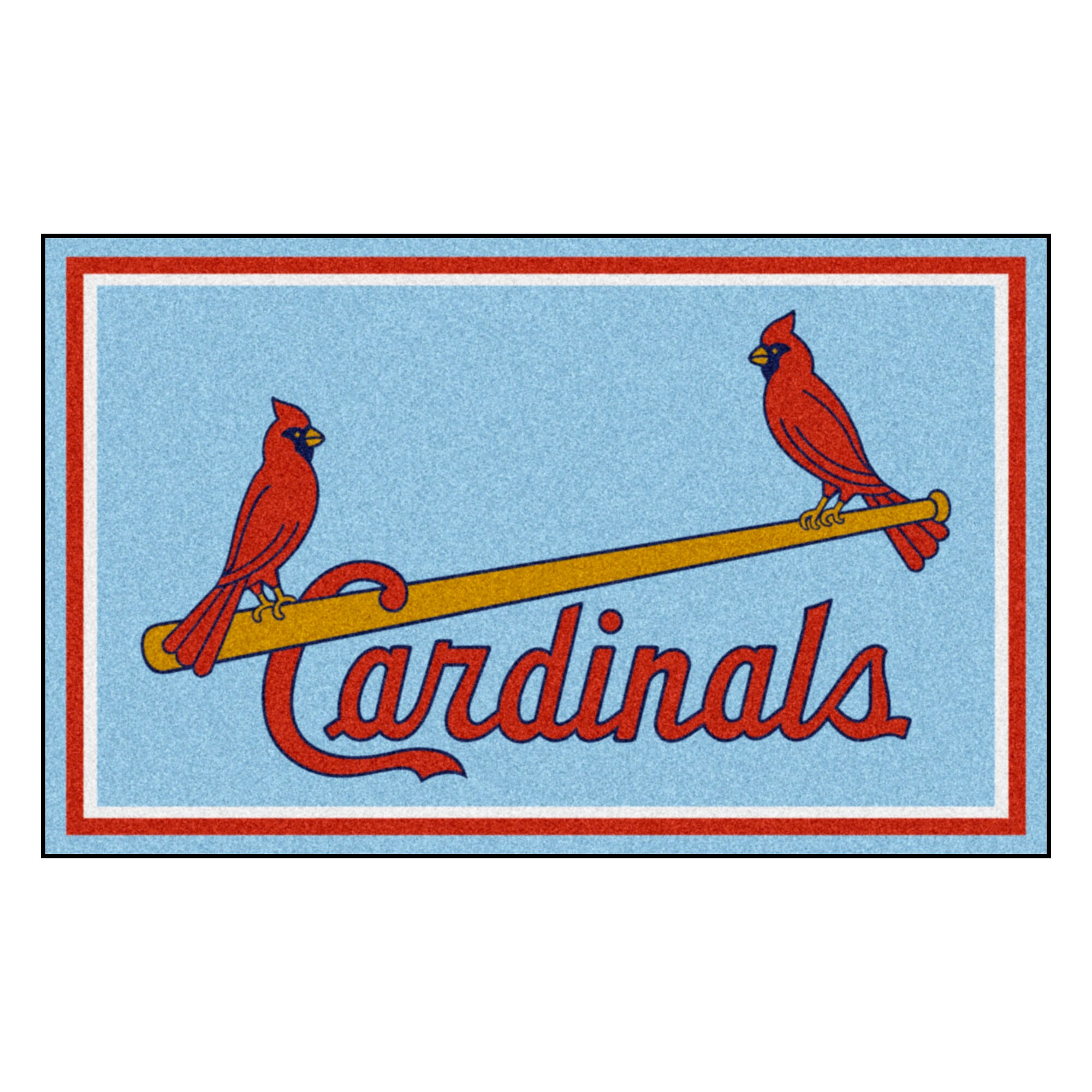 FANMATS St. Louis Cardinals Light Blue 2 ft. x 2 ft. Round Area