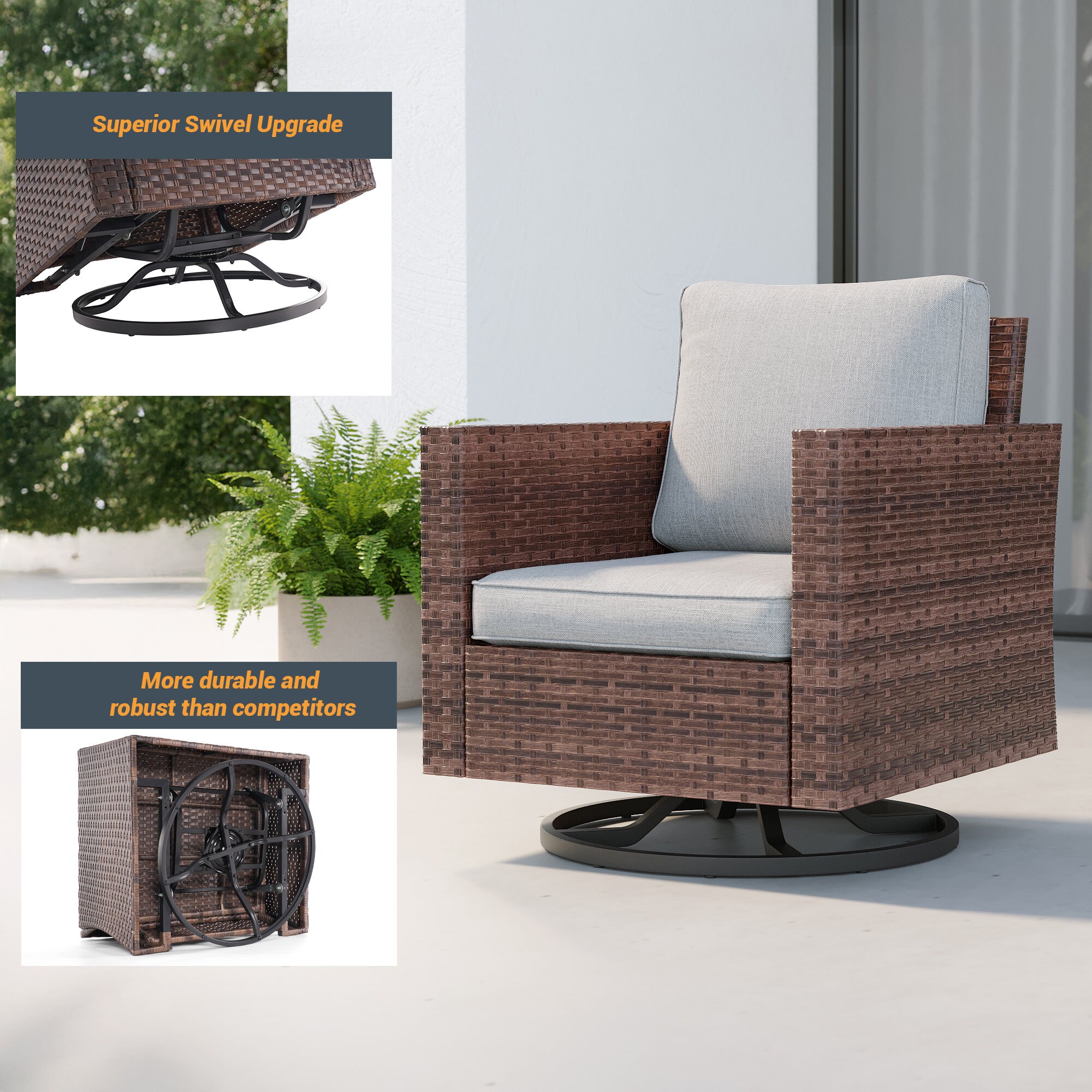 Sonkuki SD-PS2R-BLY-T3 Patio-Conversation-Sets - View #3