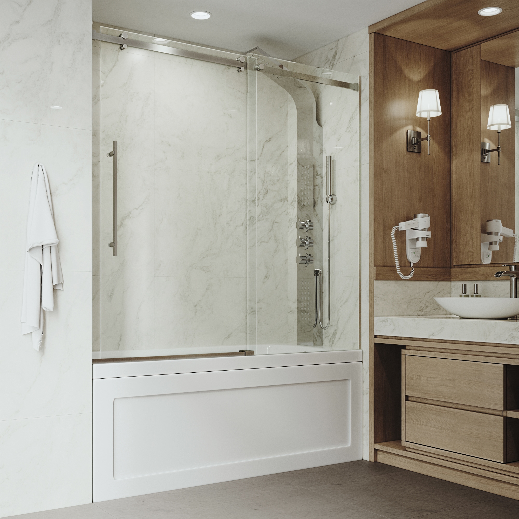VIGO VG6043STCL6058 Bathtub-Doors - View #4