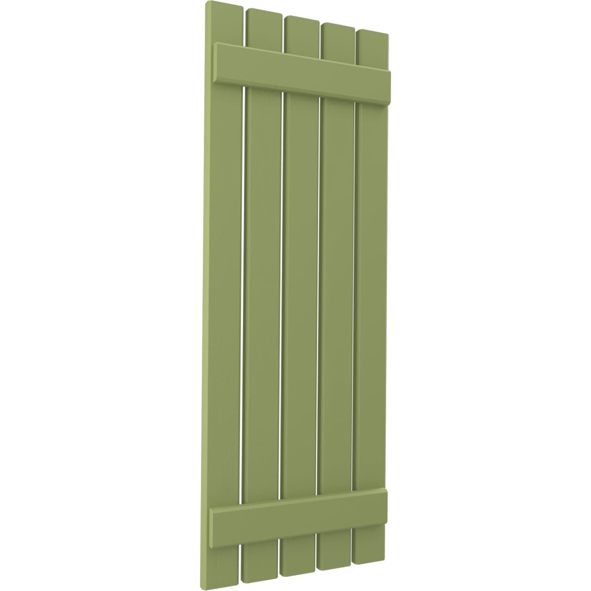 Ekena Millwork 19.5-in W x 39-in H Moss Green Paintable/Stainable 
