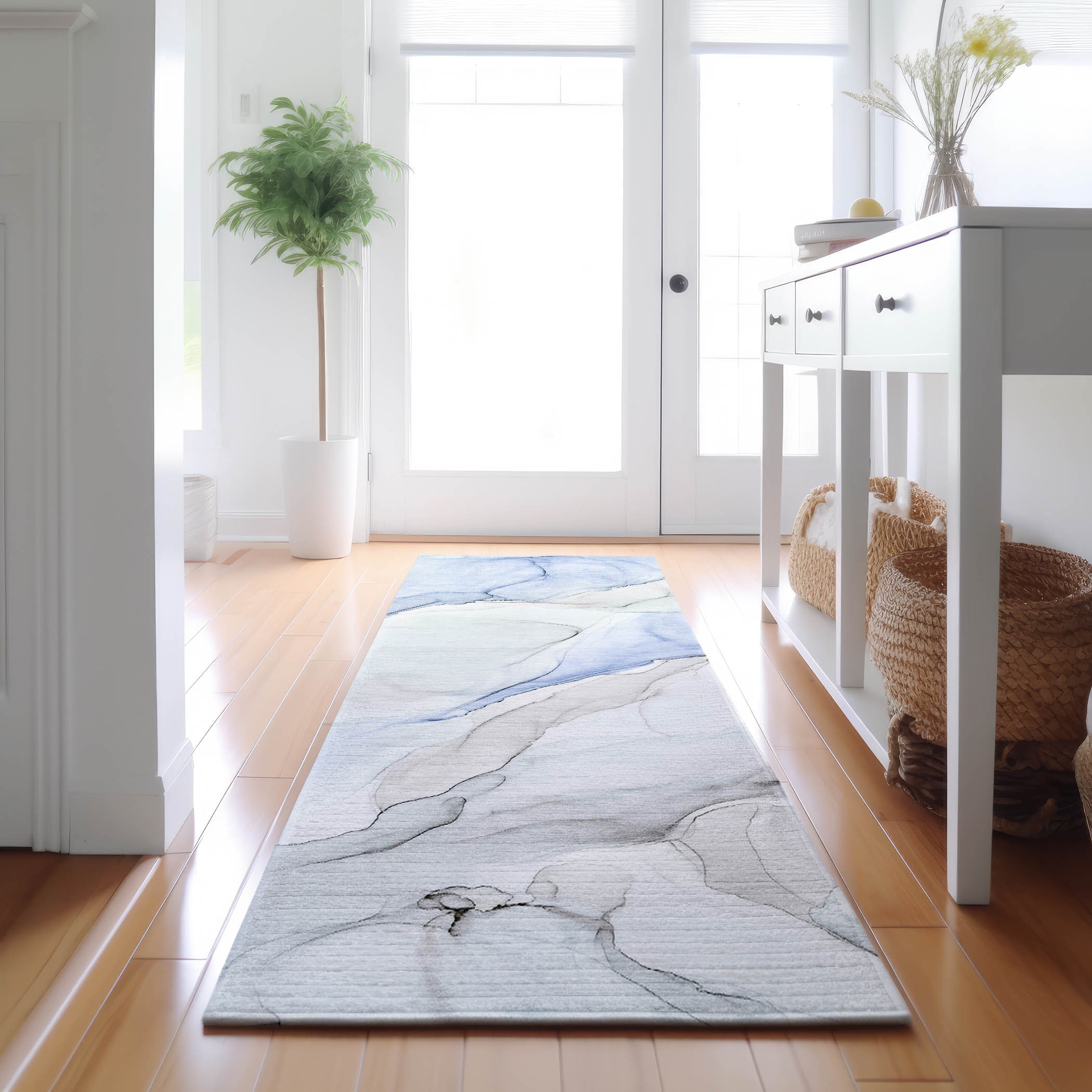 Addison Rugs AMF559PP20X30 Mayfield AMF559PP 2 x 3 (ft) Loomed Polyester Purple Rectangular Indoor Geometric Machine washable Area rug