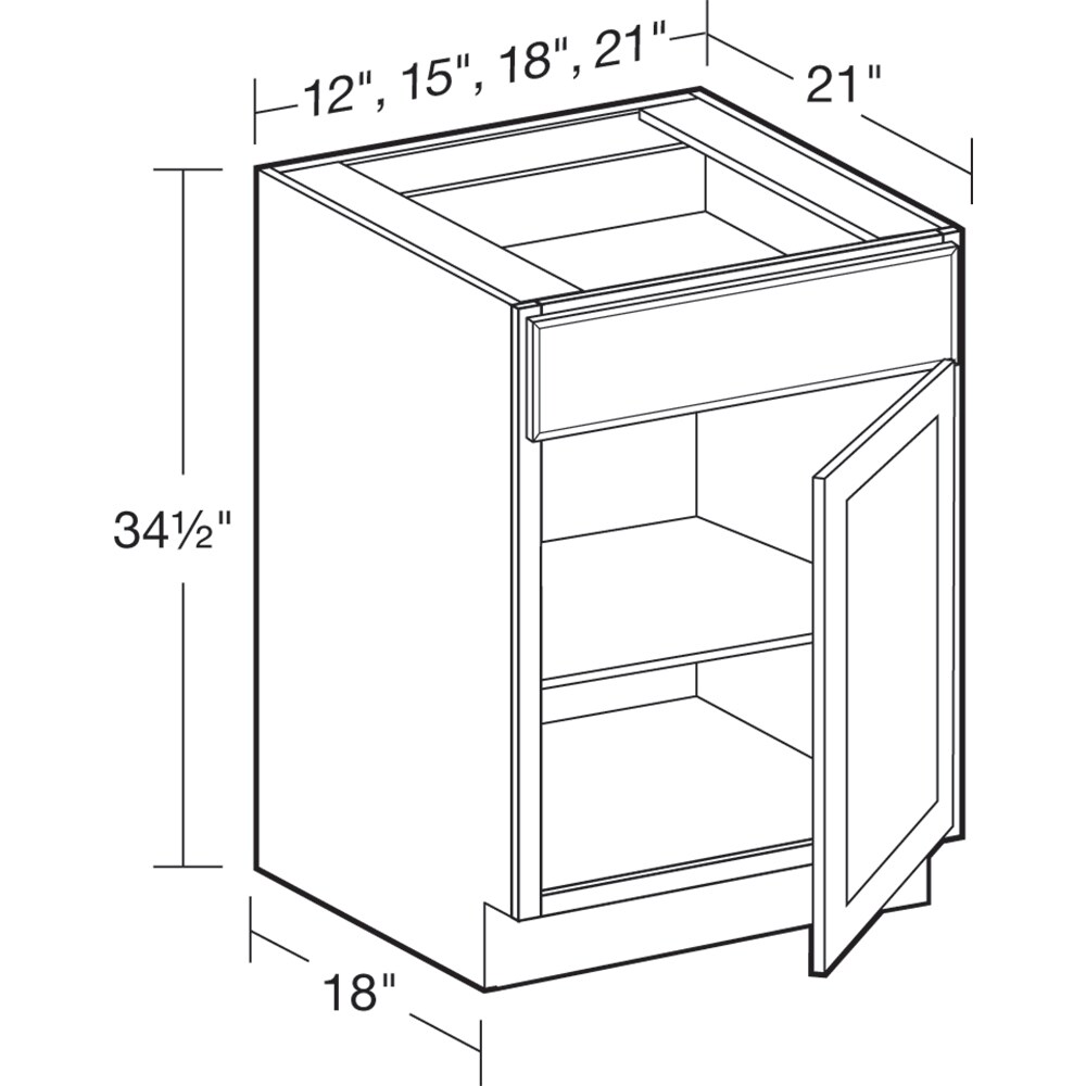 Luxxe Cabinetry Thornbury 15-in W x 34.5-in H x 21-in D Pastel Gray ...