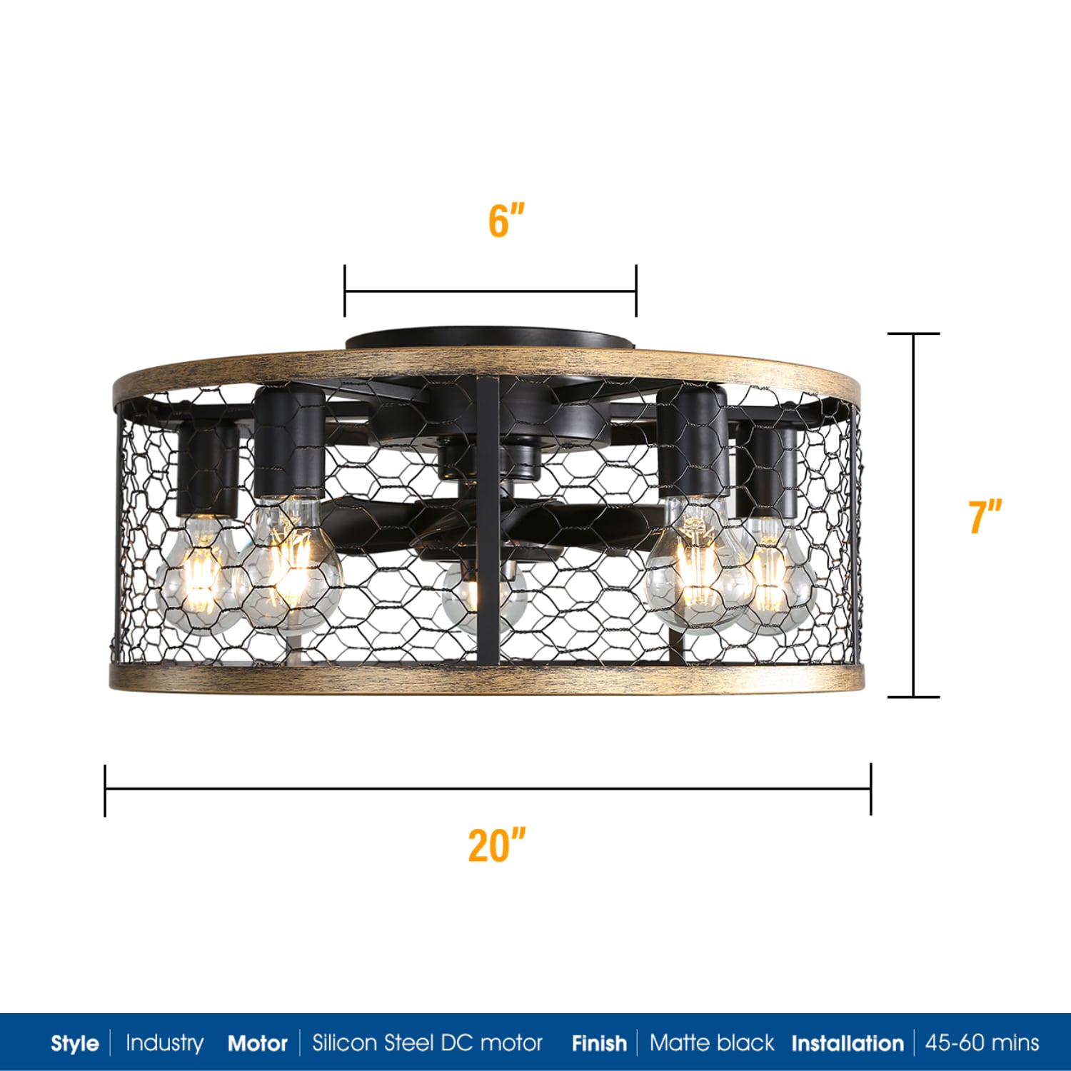 ToolCat LSFD-209-YDM Ceiling-Fans - View #4
