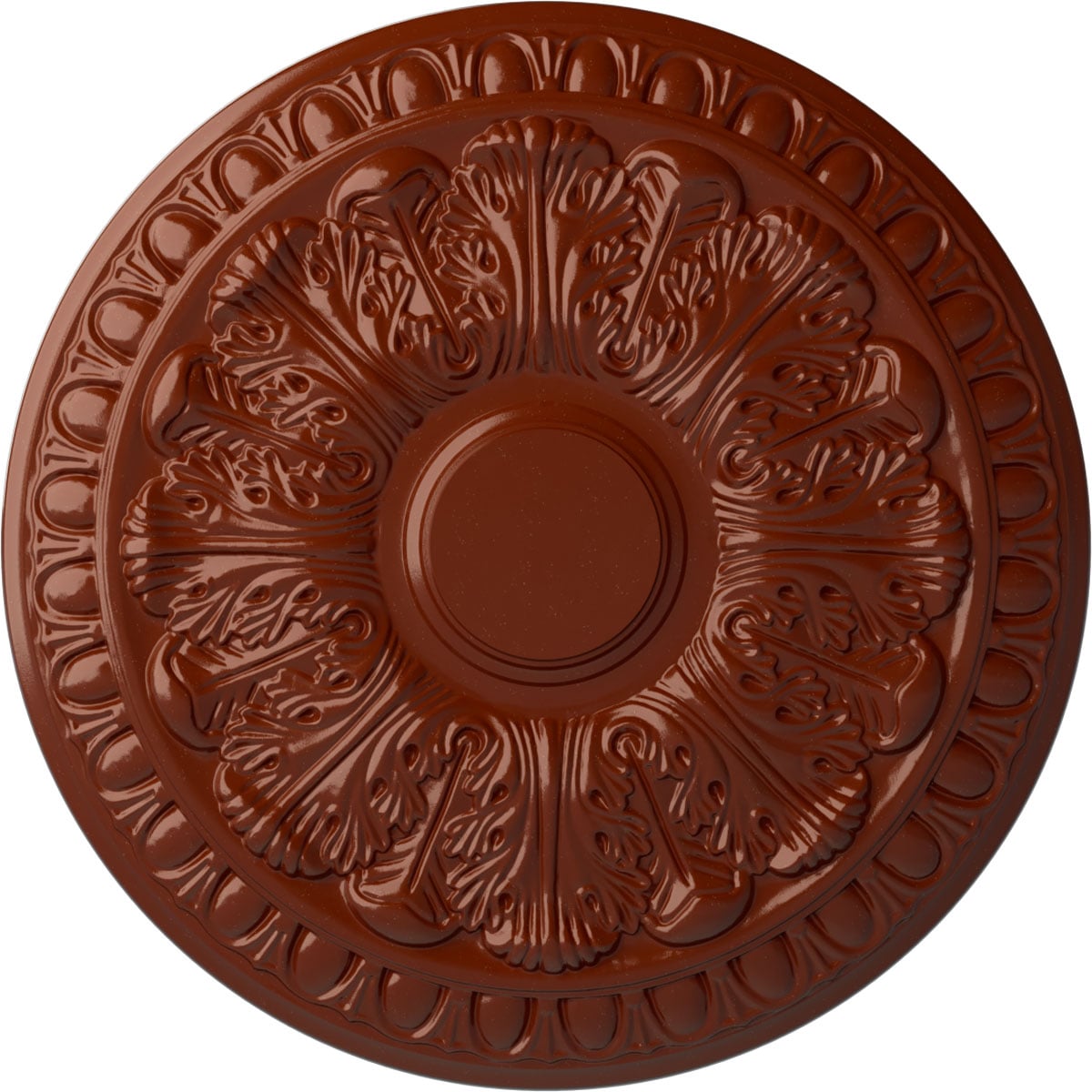 Ekena Millwork CM15CNFIF Colton 15.75-in W x 15.75-in L Painted Firebrick Polyurethane Whole Ceiling Medallion