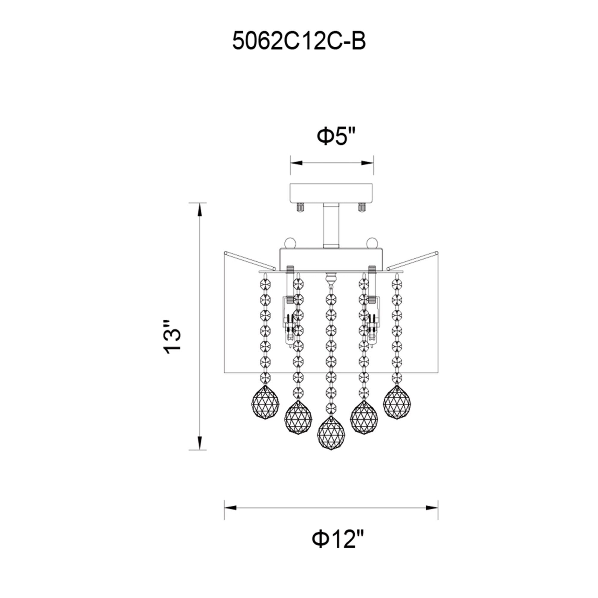 CWI Lighting 5062C12C (CHP + G) flushmounts - View #4