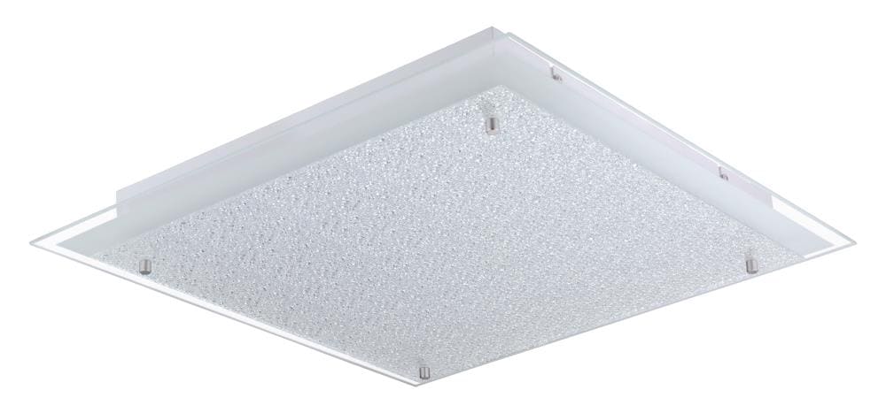 EGLO 201298A Priola 1 -Light 19.68-in Matte Nickel Semi Flush Mount Light