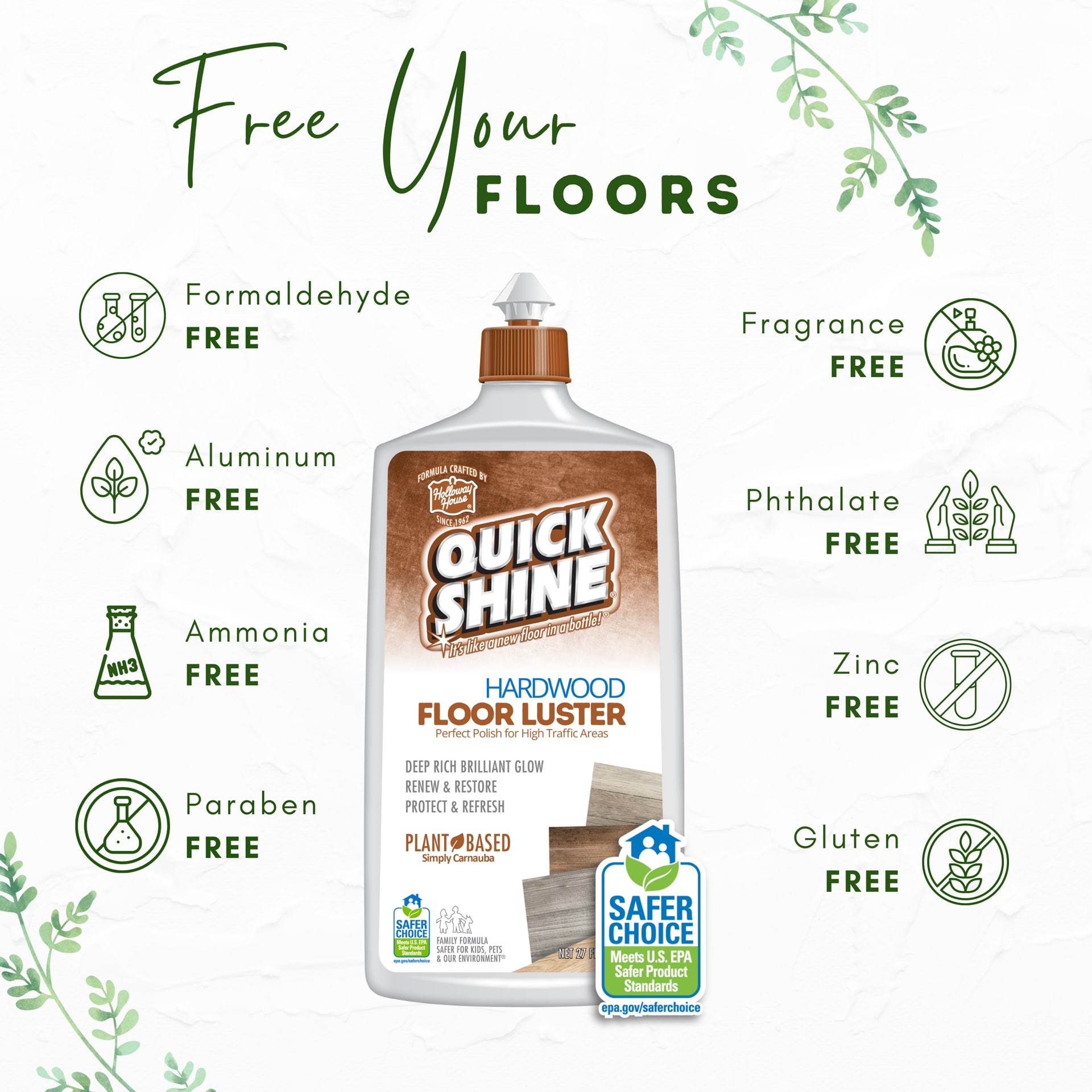 Quick Shine 64-fl oz Fresh Liquid Floor Cleaner in the Floor