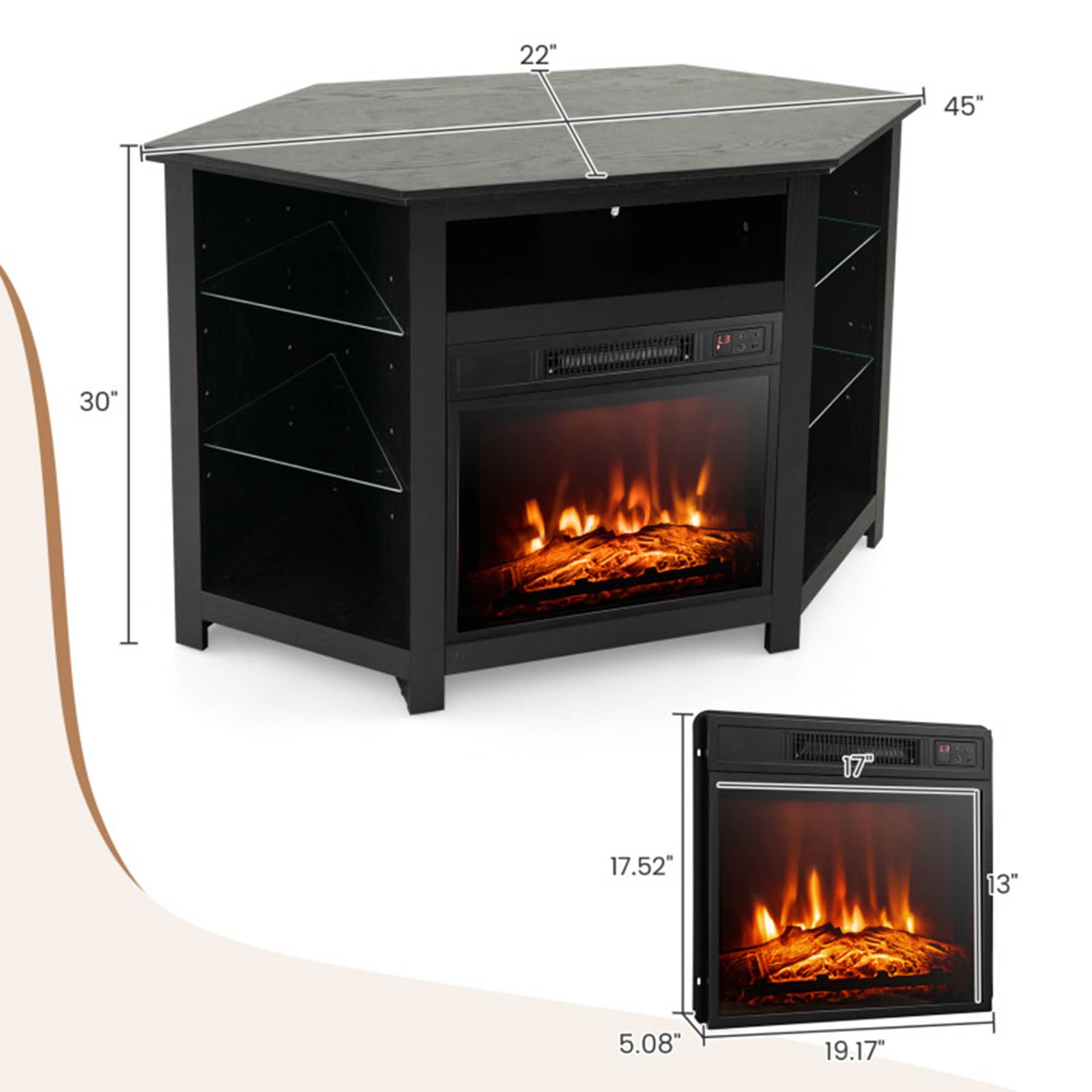 Mondawe MO-WE89410 Electric-Fireplaces - View #10