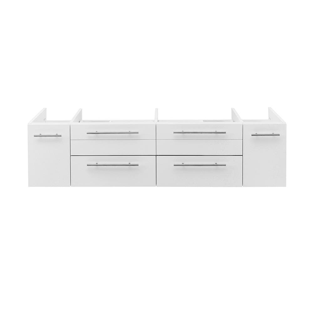 Fresca FCB6160WH-VSL-D Lucera 60-in White Floating
