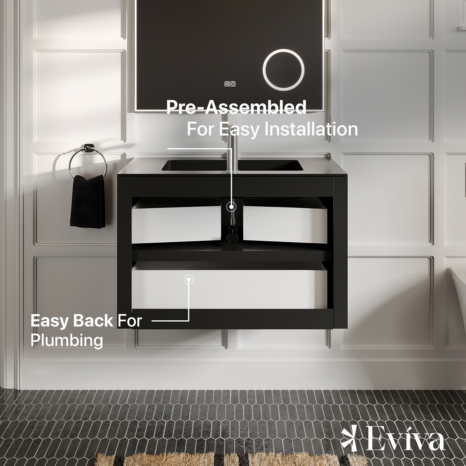 Eviva EVVN777-36OAK-BL Bath-Vanity-Combo - View #6