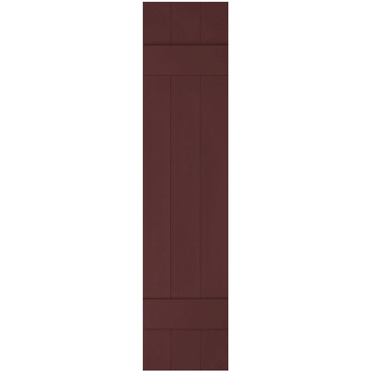 Ekena Millwork LJ3C10X04000BD 10.5-in W x 40-in H Bordeaux Board and batten Exterior Shutters ( 2 -Pack )