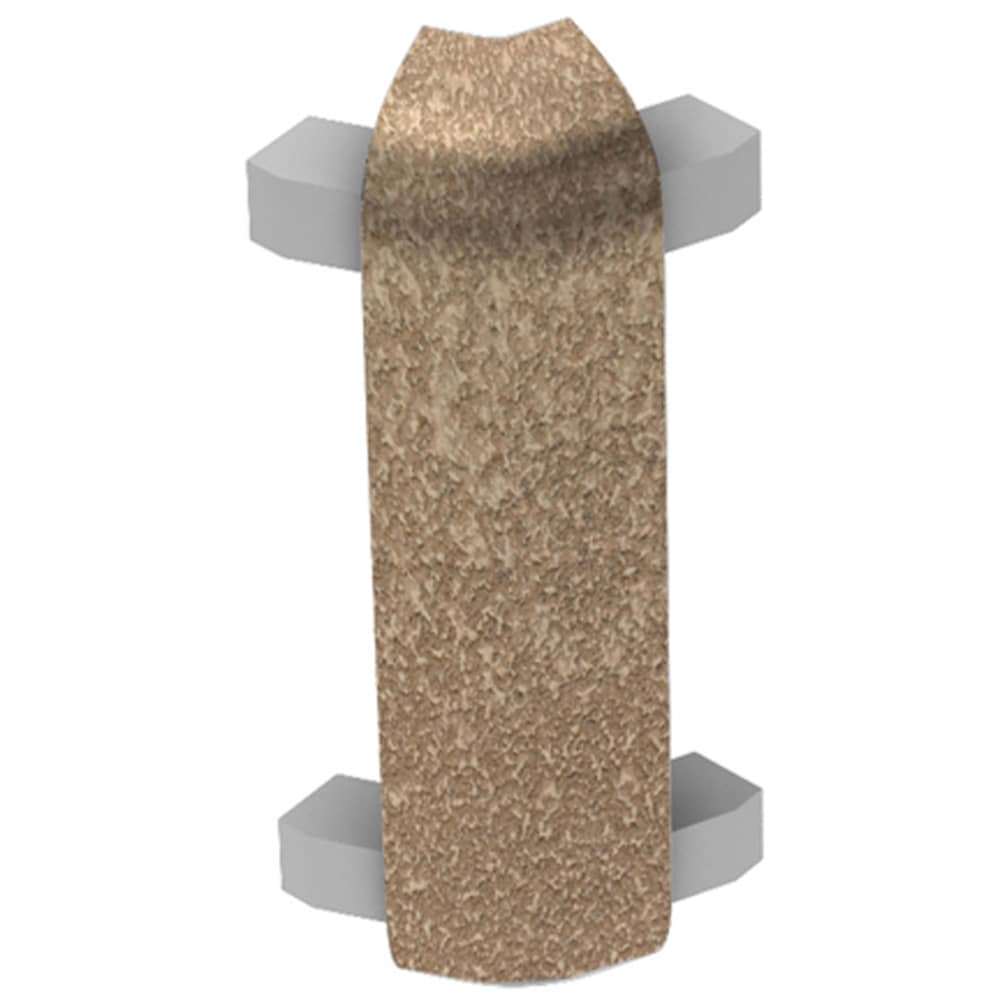 Schluter Systems E135RC125TSB39 Rondec-CT 0.5-in W x 2.075-in L Beige textured color-coated aluminum Aluminum Outside corner Tile Edge Trim