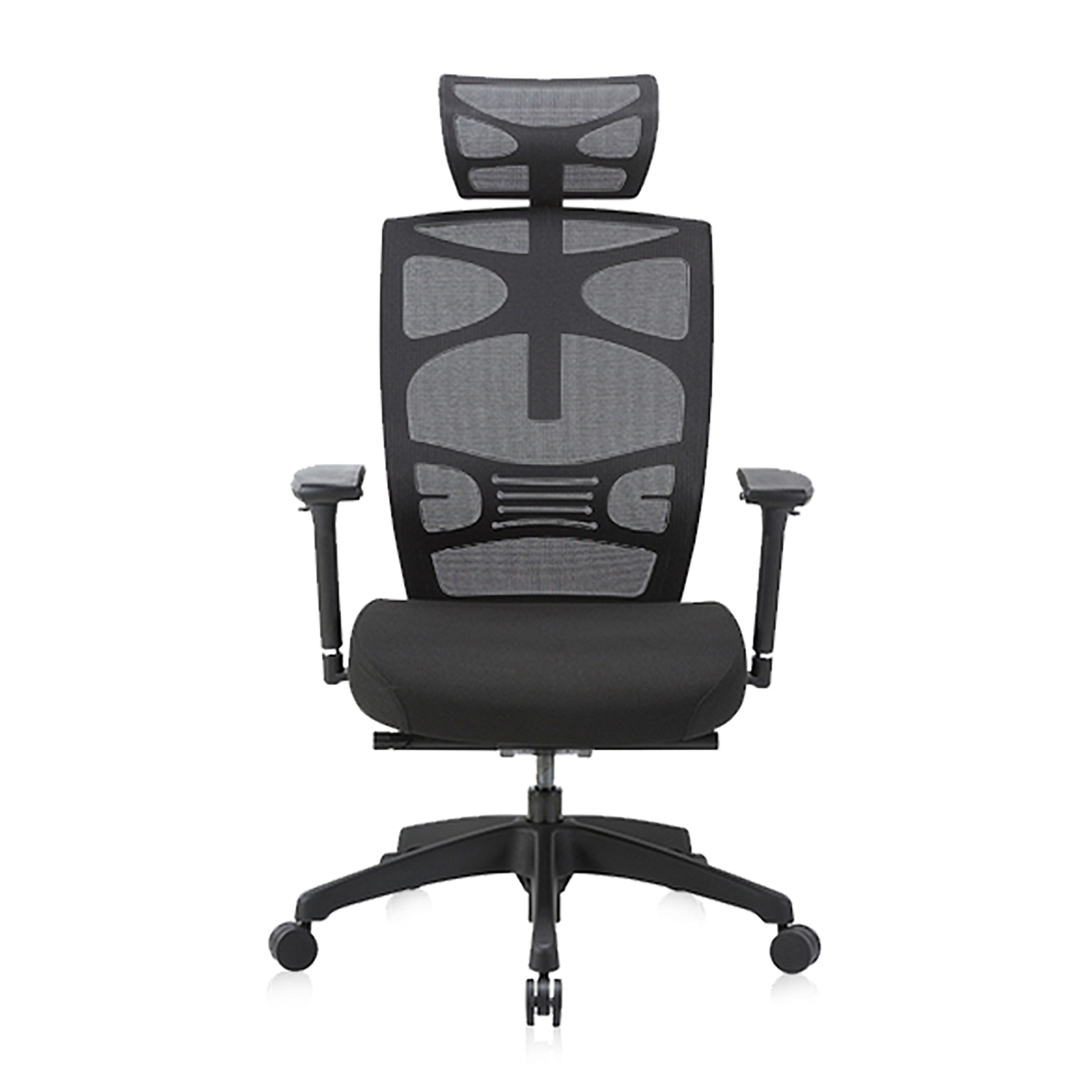 Fabric Office Chair High Back Ergonomic Adjustable Headrest Armrest Me