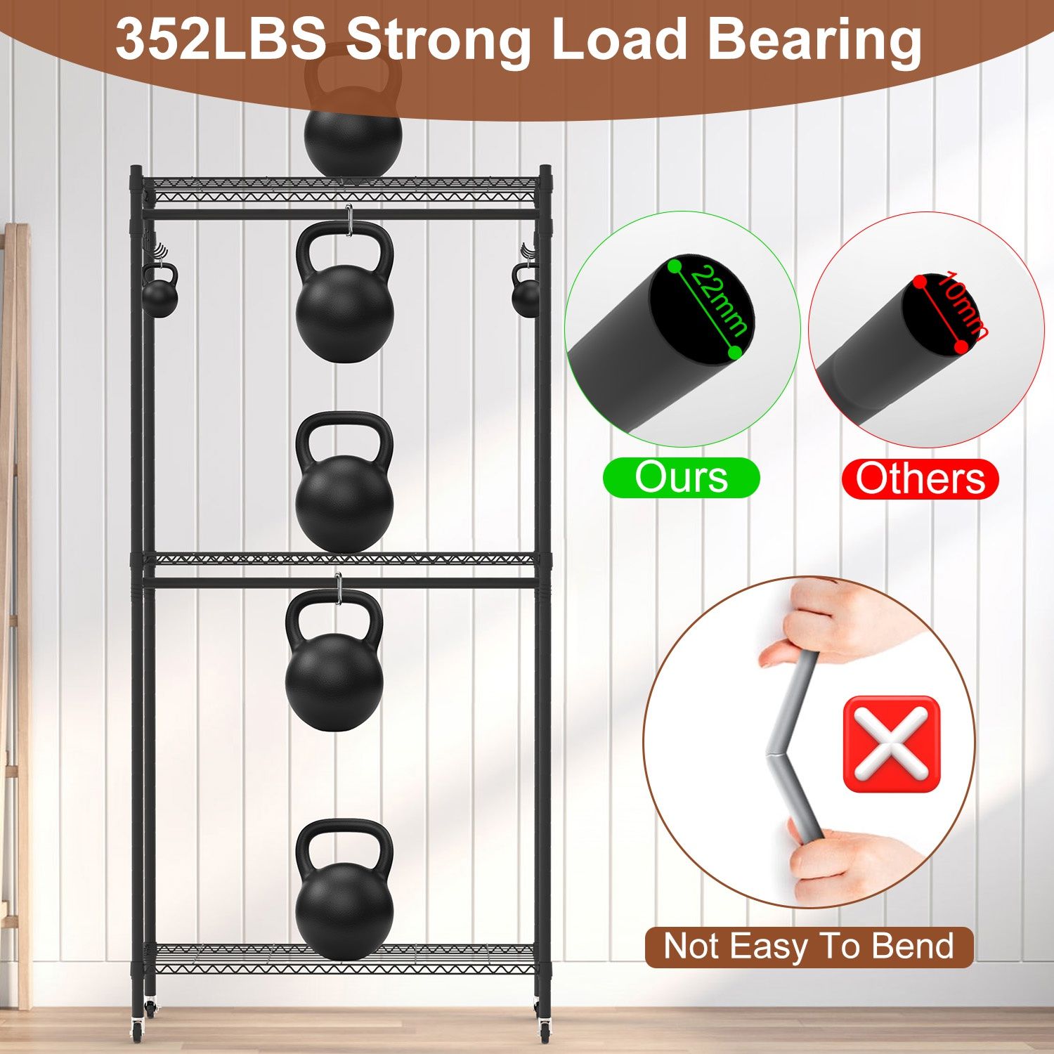 JUSHUA FL-HLXZ7U Garment-Racks - View #3