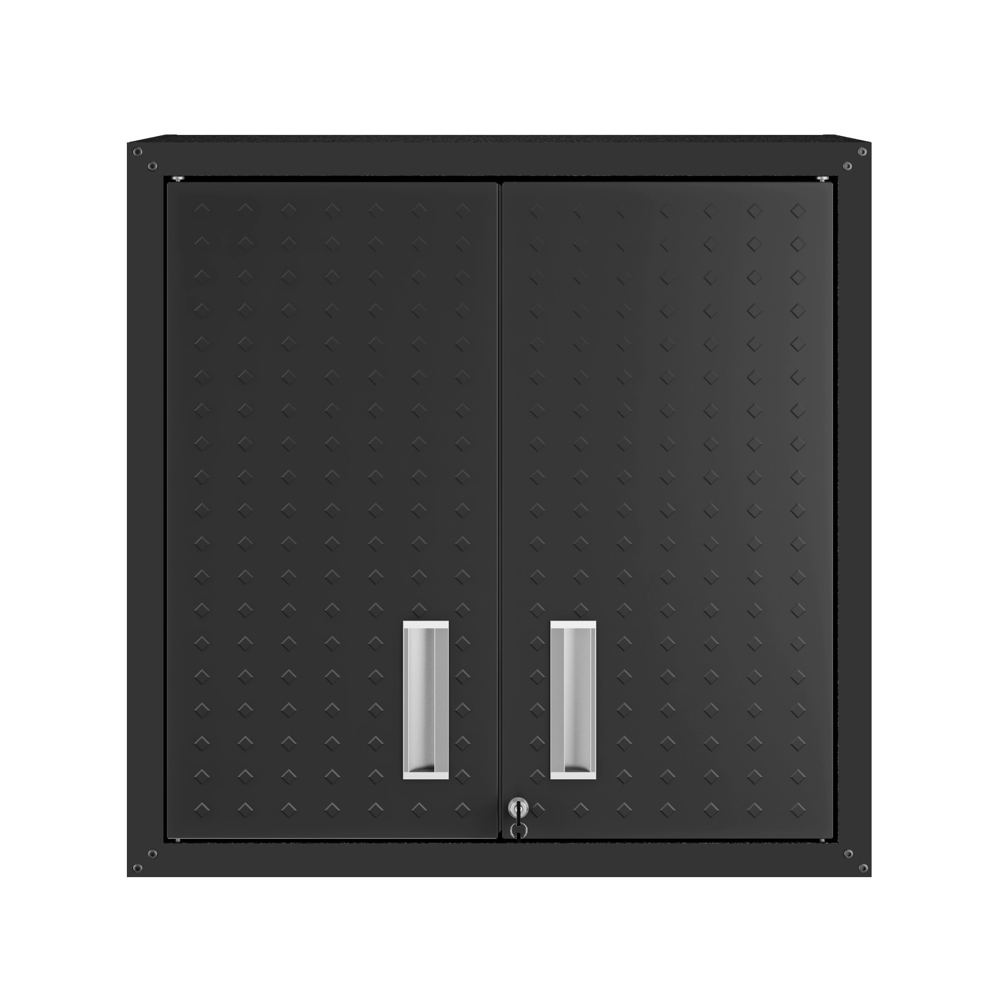 Manhattan Comfort 5GMC-CH Fortress 30-in W x 30.3-in H x 12.5-in D Wall-mounted Aluminum Garage Cabinet in Gray