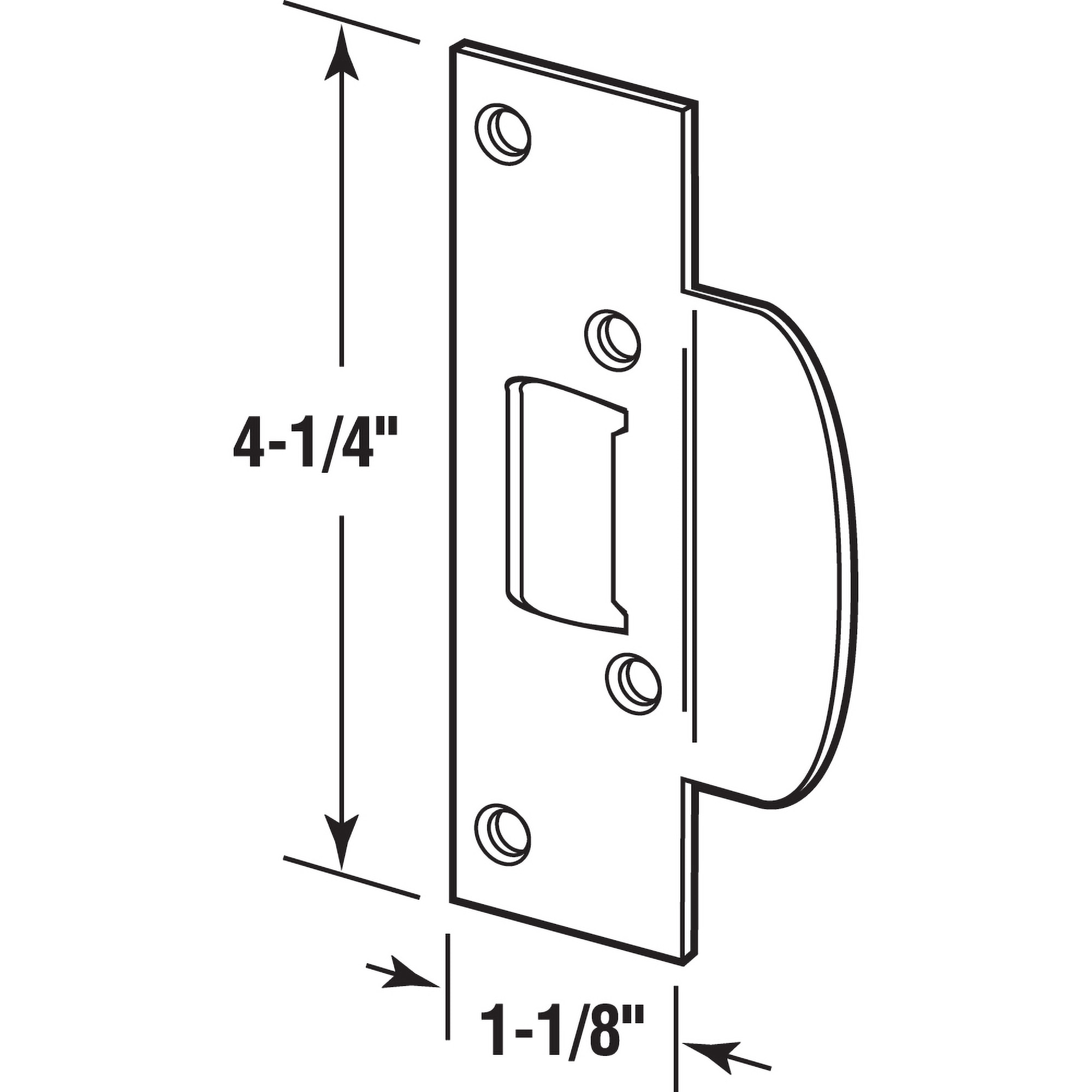 RELIABILT U 9474-L Entry-Door-Strike-Plates - View #5