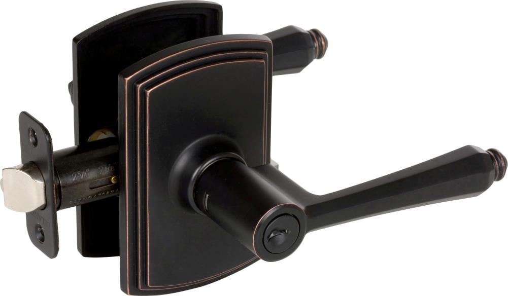 Delaney Hardware Florini Italian Edged Bronze Interiorexterior Keyed Entry Door Handle In The 0288