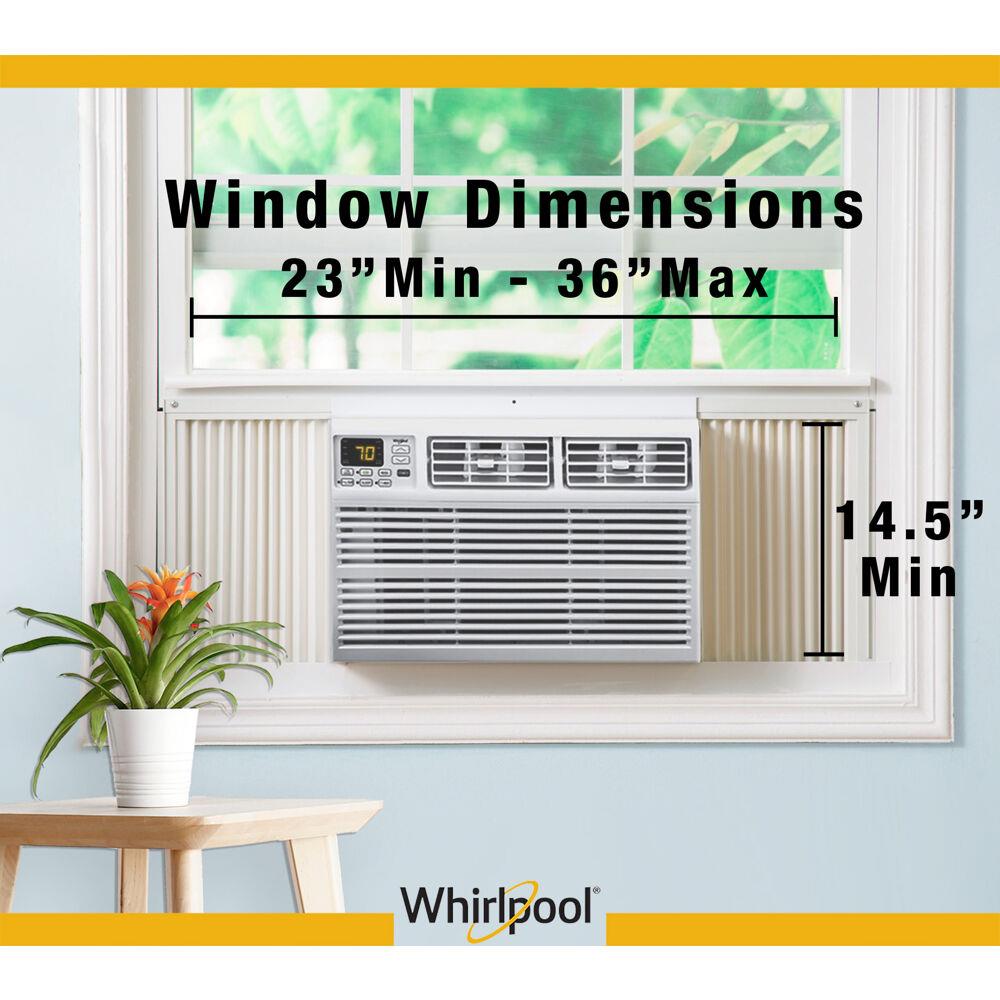 Whirlpool 250-sq ft Window Air Conditioner with Remote (115-Volt; 6000 ...