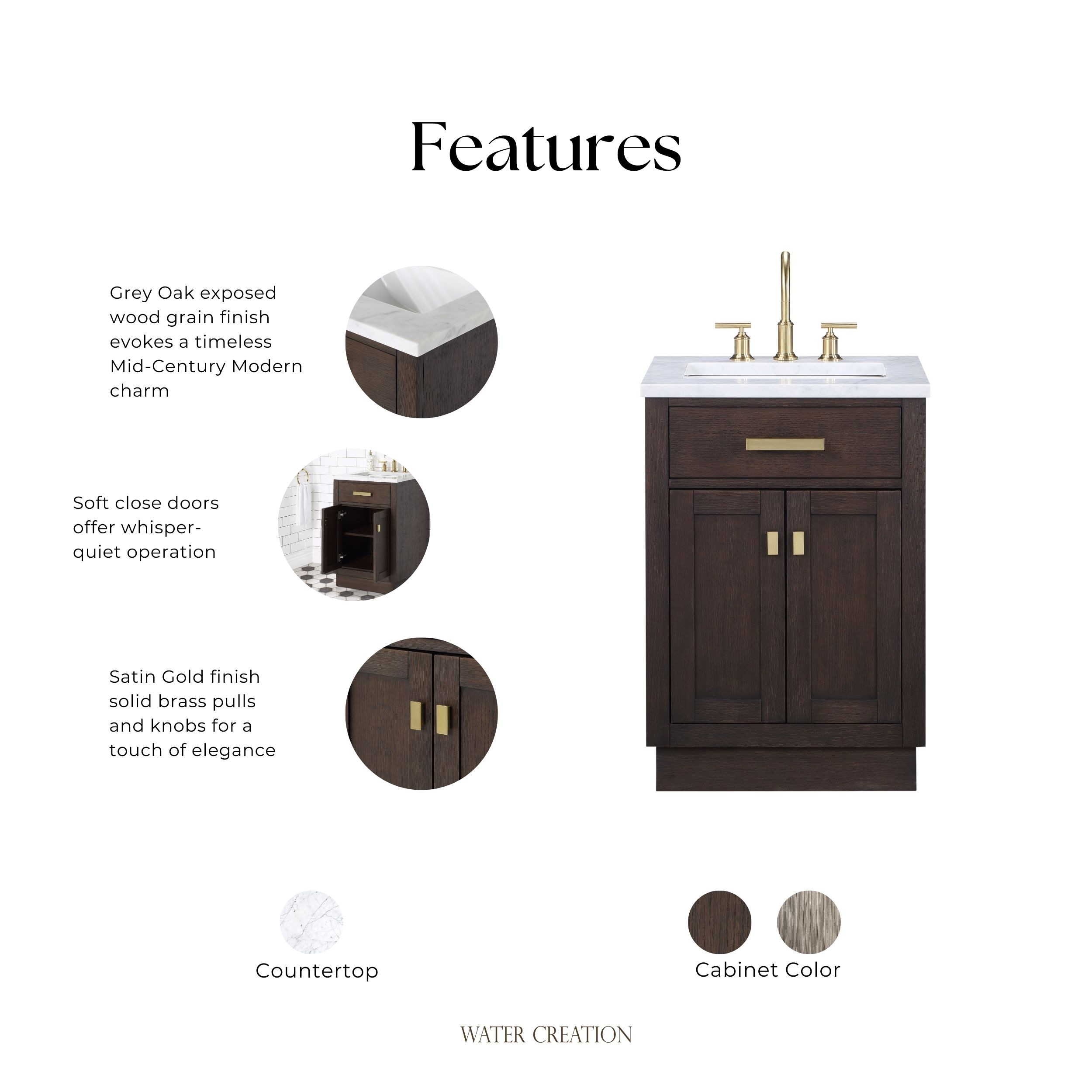 Water Creation CH24D-0614BK Bath-Vanity-Combo - View #10