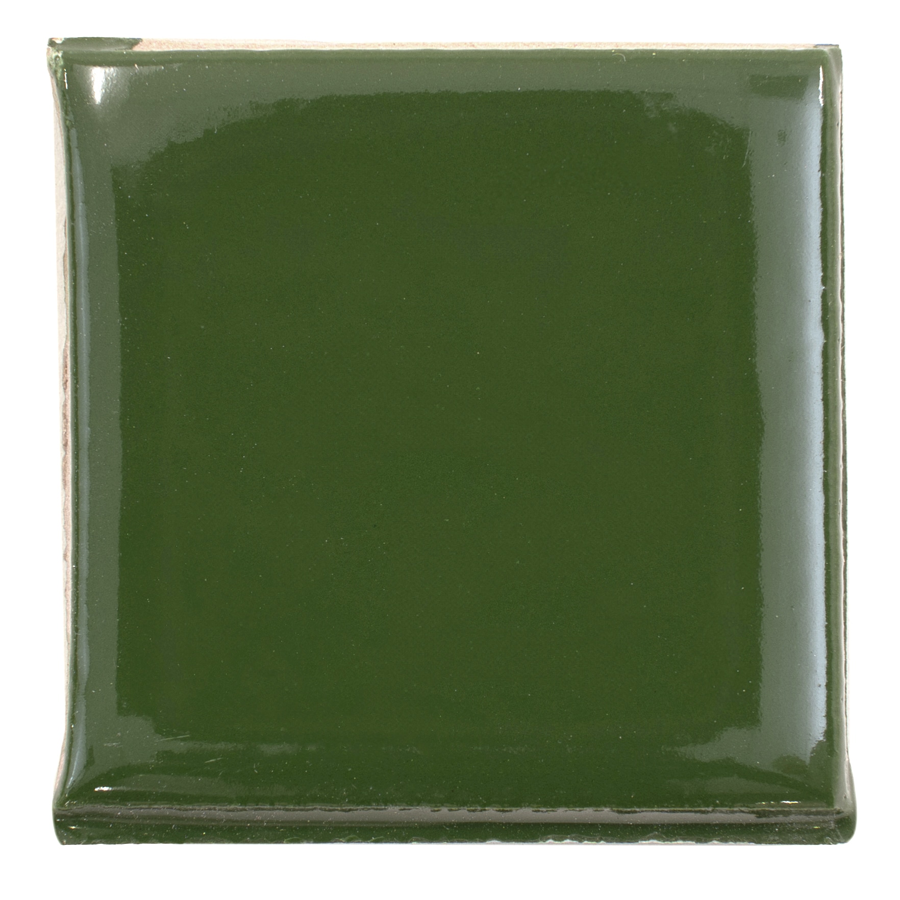 Apollo Tile Sample - Terralis Deep Forest Green 2-in x 2-in Glossy Porcelain Stone look Floor and Wall Tile