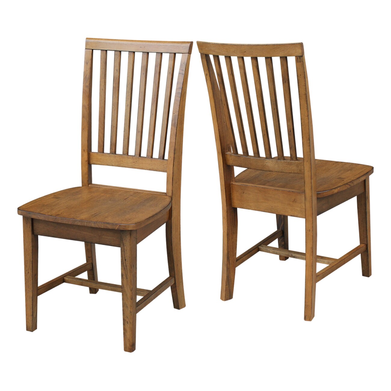 International Concepts C59-265P Set of 2 Traditional Dining Side Chair (Wood Frame)