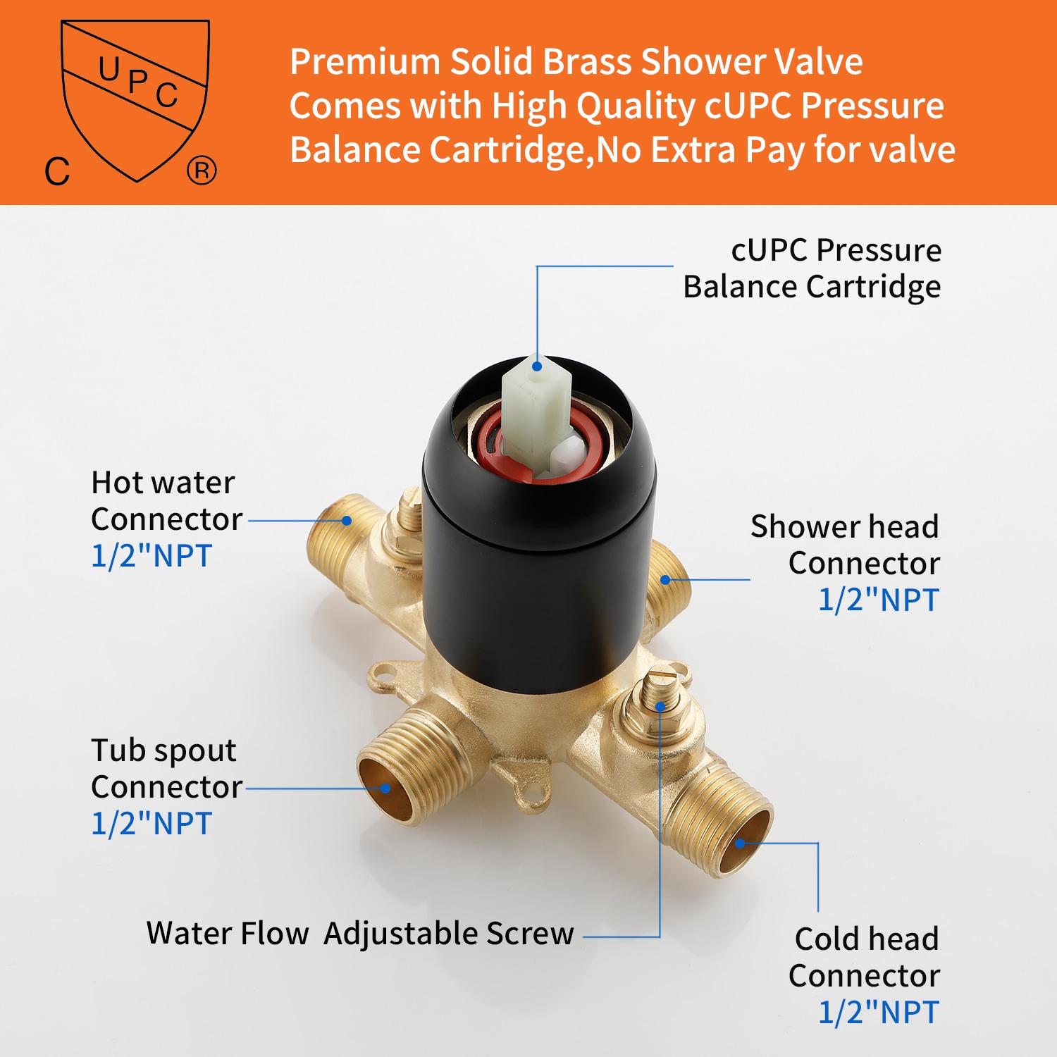 WELLFOR WN0722 Tub-Shower-Faucets - View #8