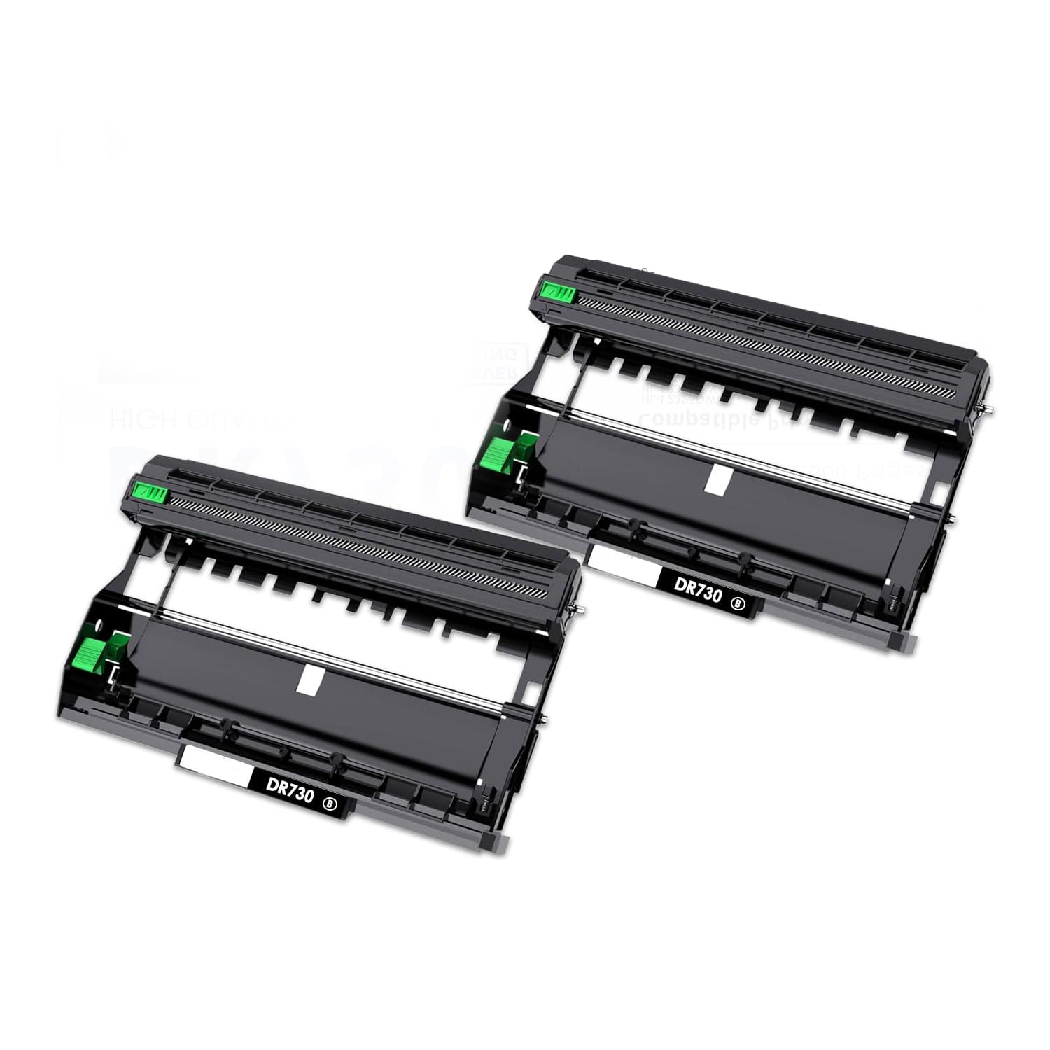 Etokfoks  DR730 drum unit black high yield two pack replacement compatible with HL L2325DW HL L2350DW HL L2370DW HL L2390DW HL L2395DW
