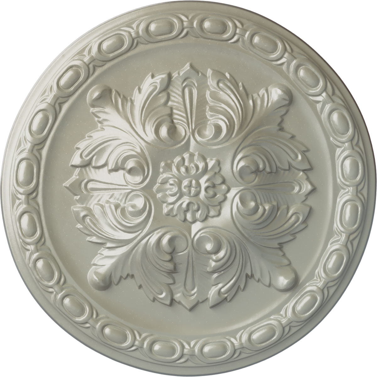 Ekena Millwork CM12STFCS Stockport 11.75-in W x 11.75-in L Painted Flash Copper Polyurethane Whole Ceiling Medallion