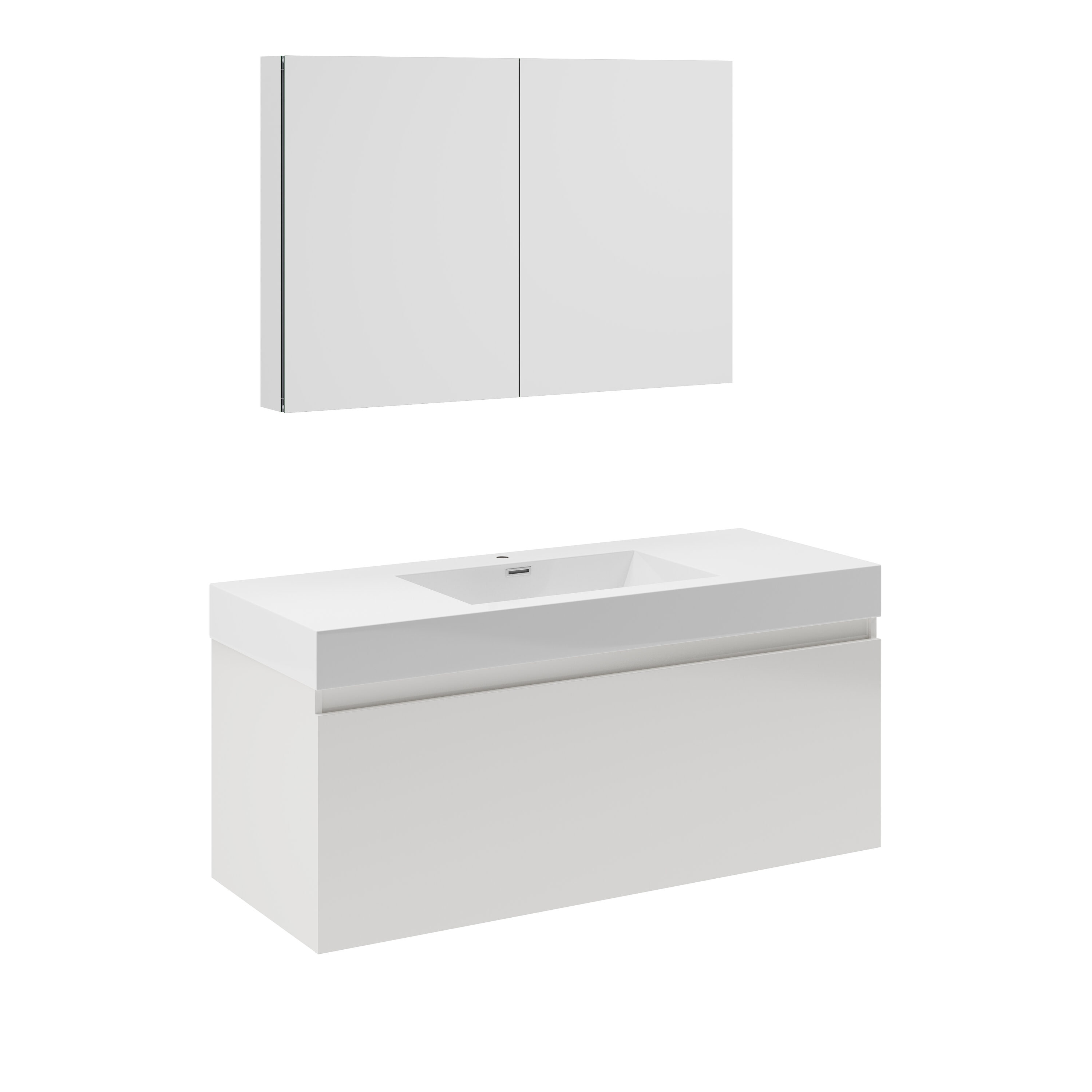 Fresca FVN8011WH Bath-Vanity-Combo - View #2