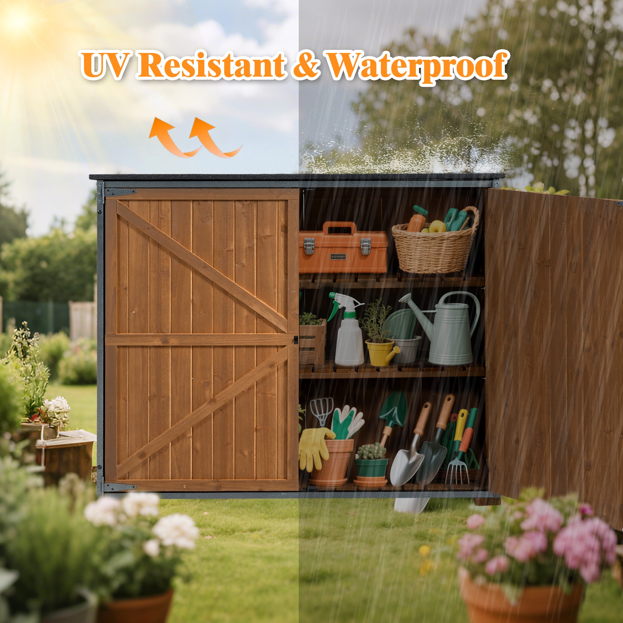 Mondawe MO-HO-84303 Wood-Storage-Buildings - View #3