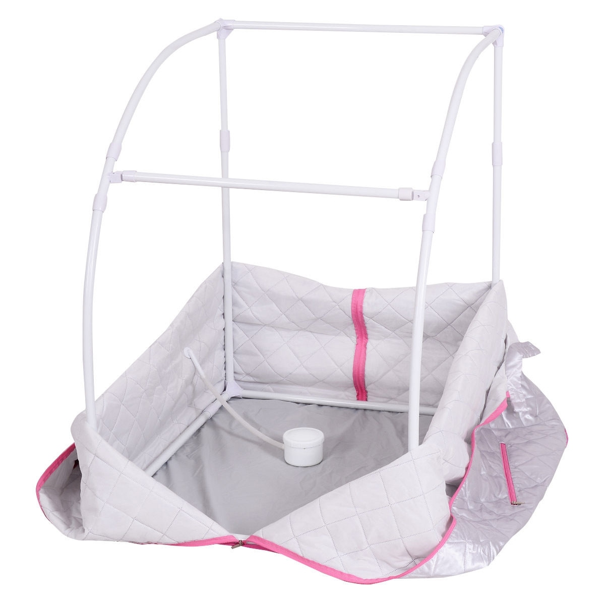 Slickblue Portable Steam Sauna with Folding Chair and Foot Massager for Home Apartment or Small Space Spa #D-CO-LS5717AB