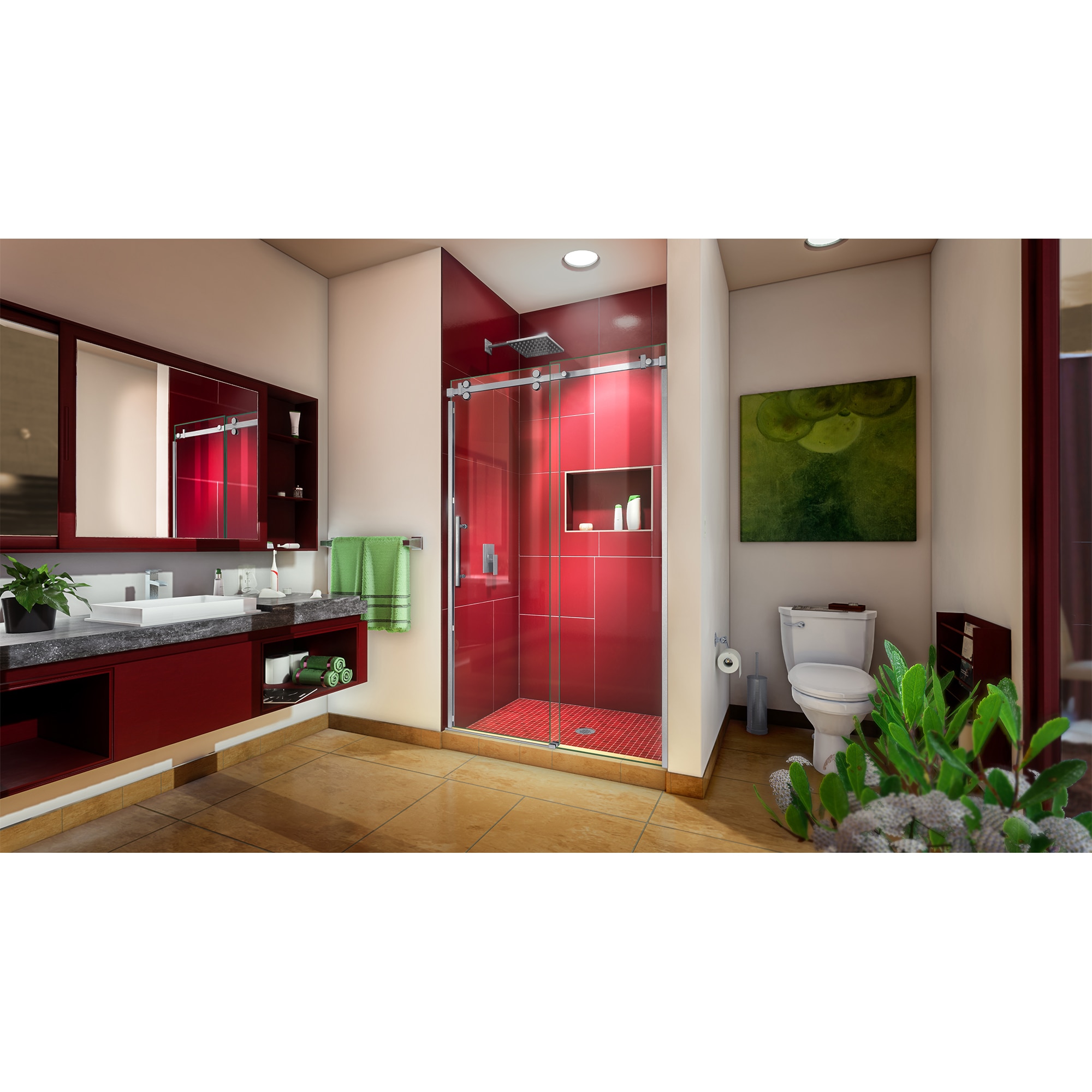 Enigma Sky Frameless Sliding Shower Door with ClearMax Technology
