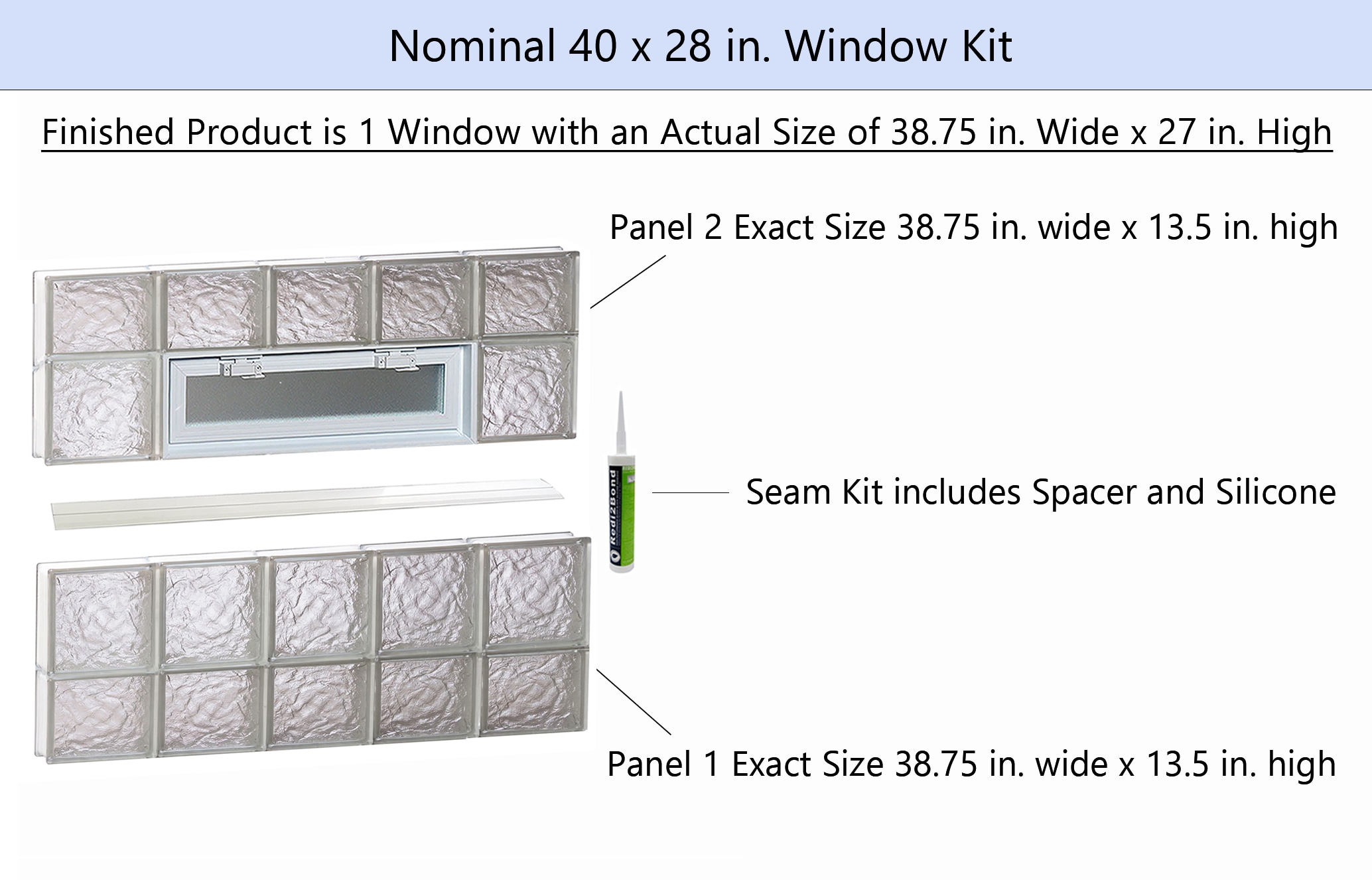 REDI2SET V4028IS Glass-Block-Windows - View #2