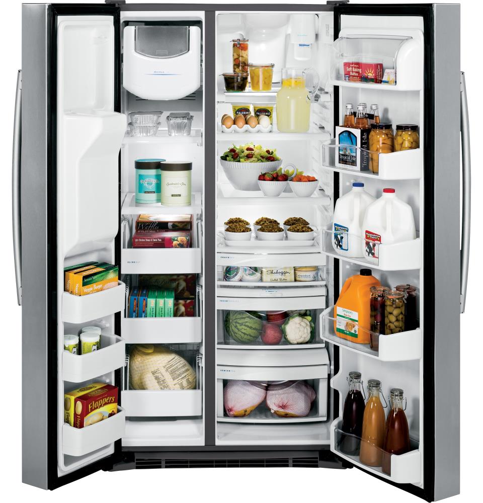 GE Profile 28.4-cu ft Side-by-Side Refrigerator with Ice Maker ...