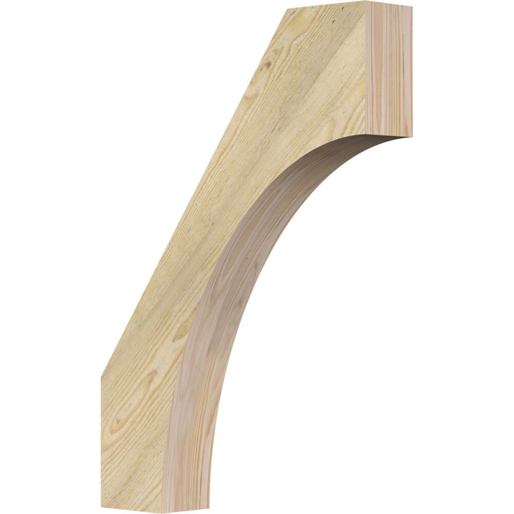 Ekena Millwork BRC04X20X28WTL00RDF 4-in x 20-in x 28-in Douglas Fir Unfinished Wood Westlake Tough Sawn Knee Brace