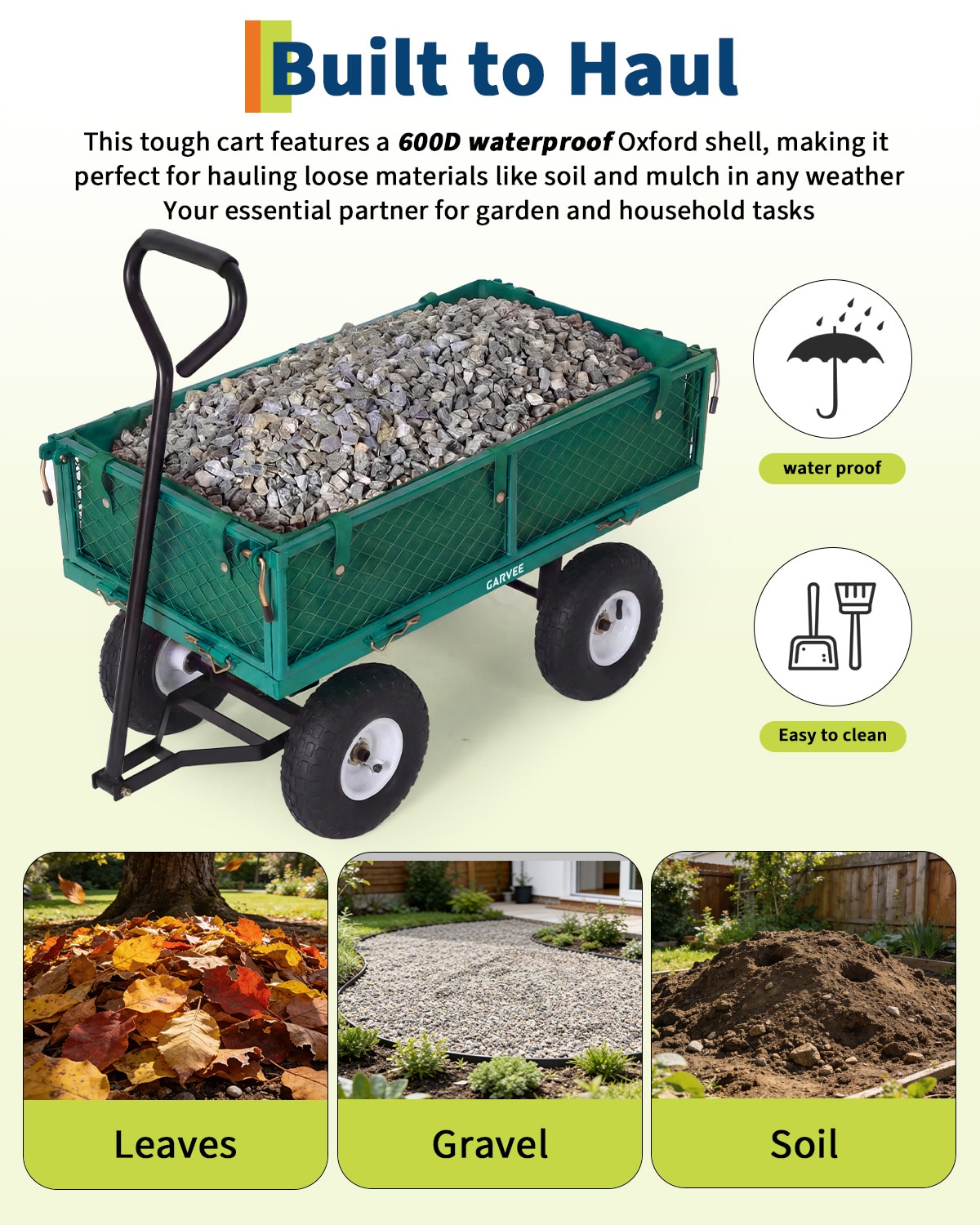 GarveeLife EYF2I440AB9XWBKC8JHC Yard-Carts - View #4