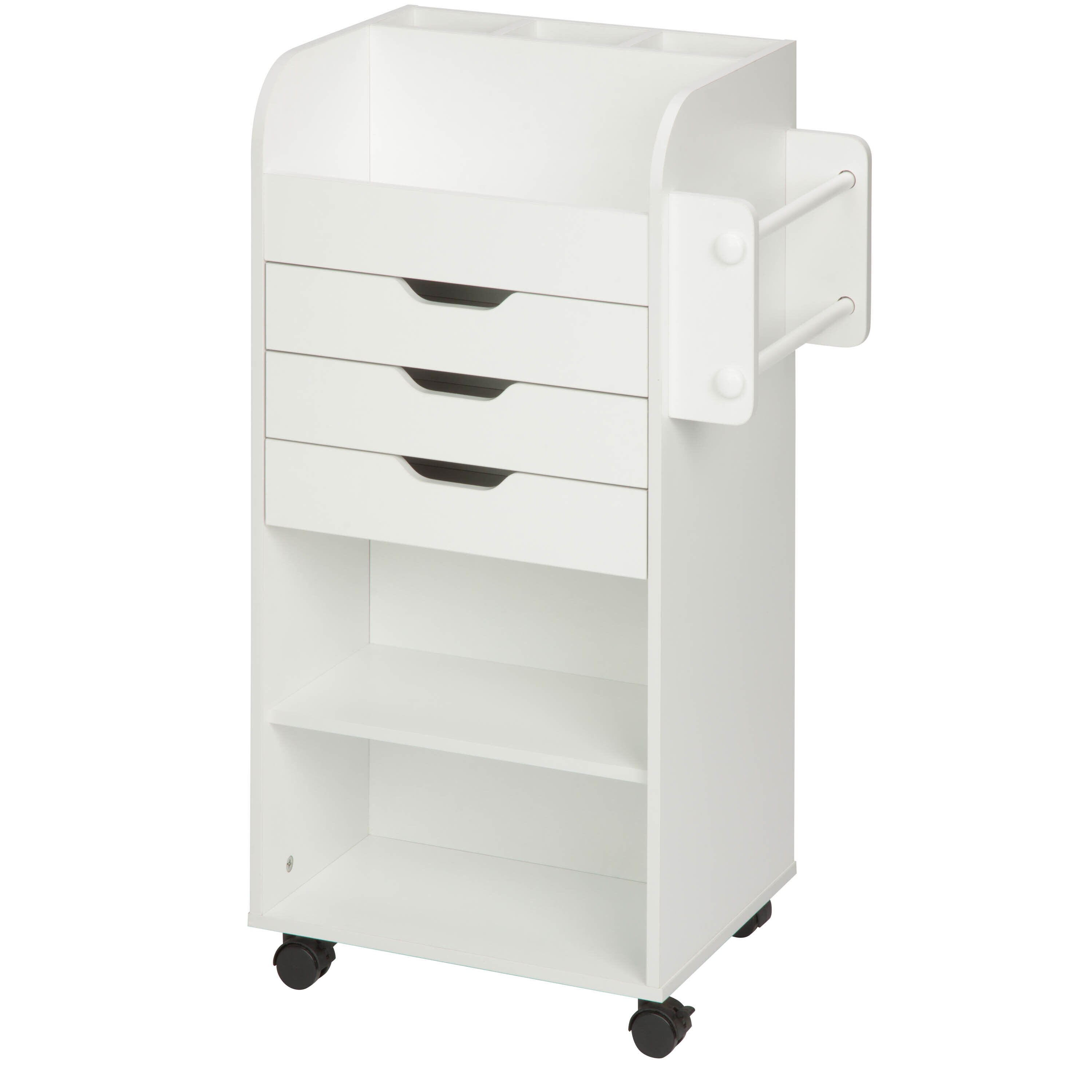 Honey-Can-Do CRT-06346 33.78-in 3 -Drawer Shelf 40-lb Capacity Utility Cart