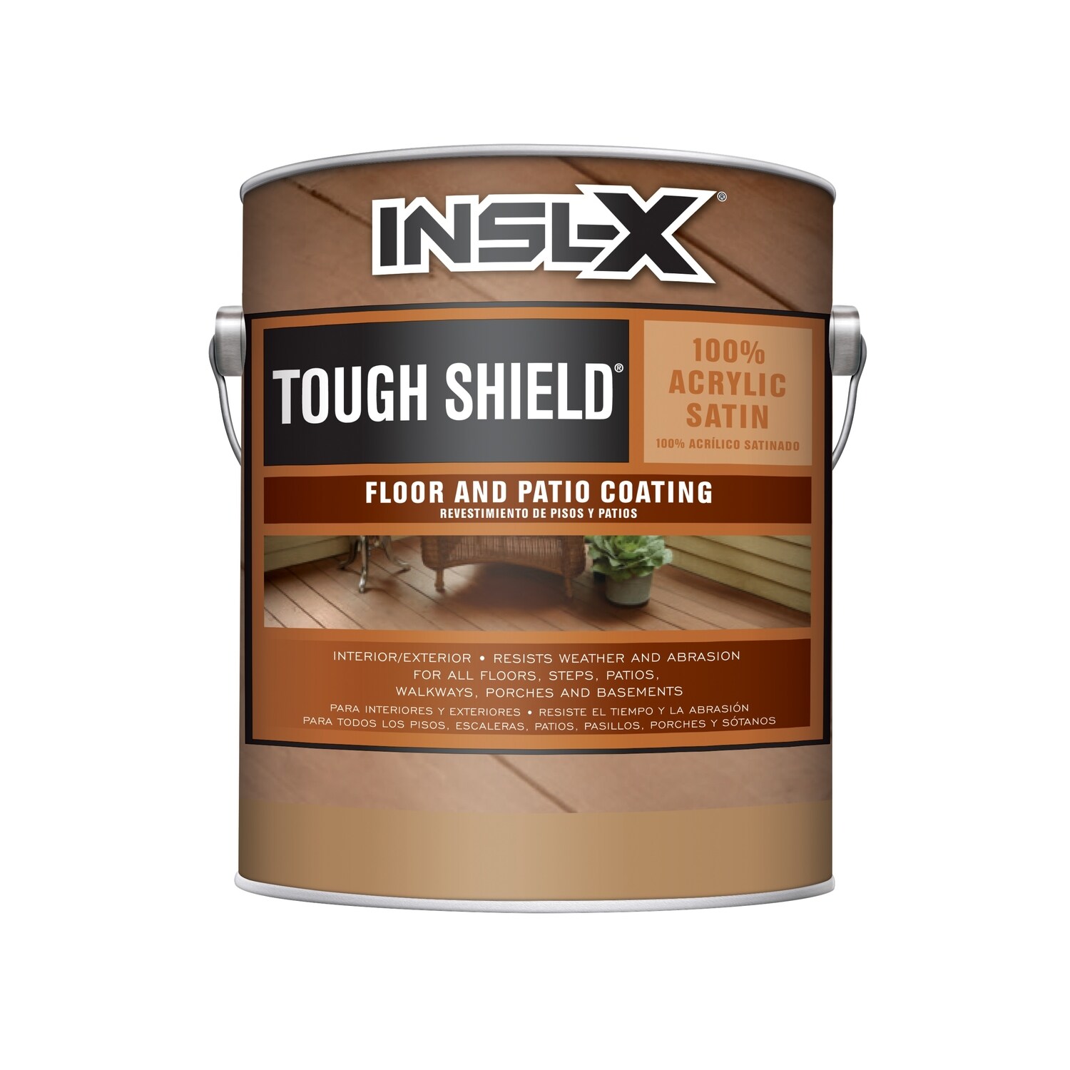 Benjamin Moore 1023260 INSL-X Light Gray Satin Interior/Exterior Porch and Floor Paint (1-Gallon)