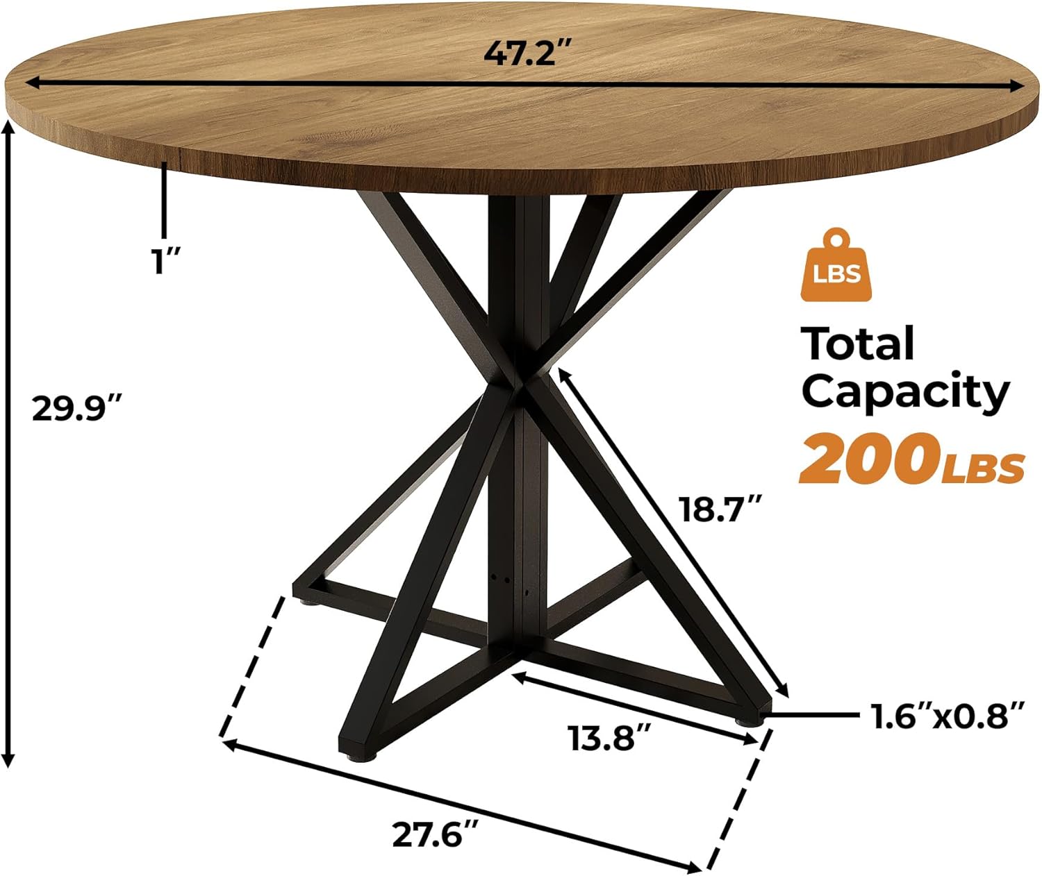 Qeetex DHZ-PHO-34JGUQXC Dining-Tables - View #2