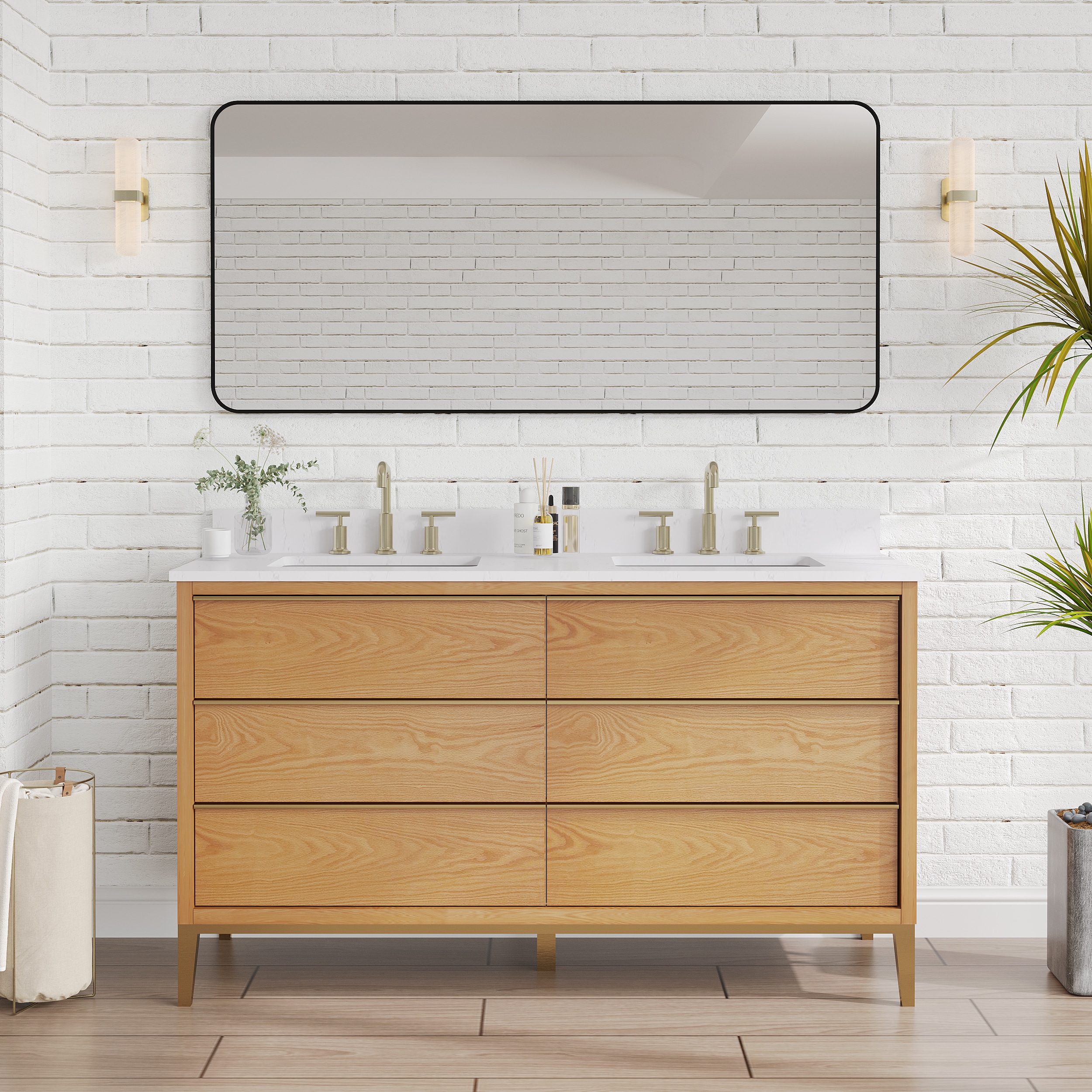 WELLFOR EX-4024DHC Framed-Bath-Mirrors - View #2