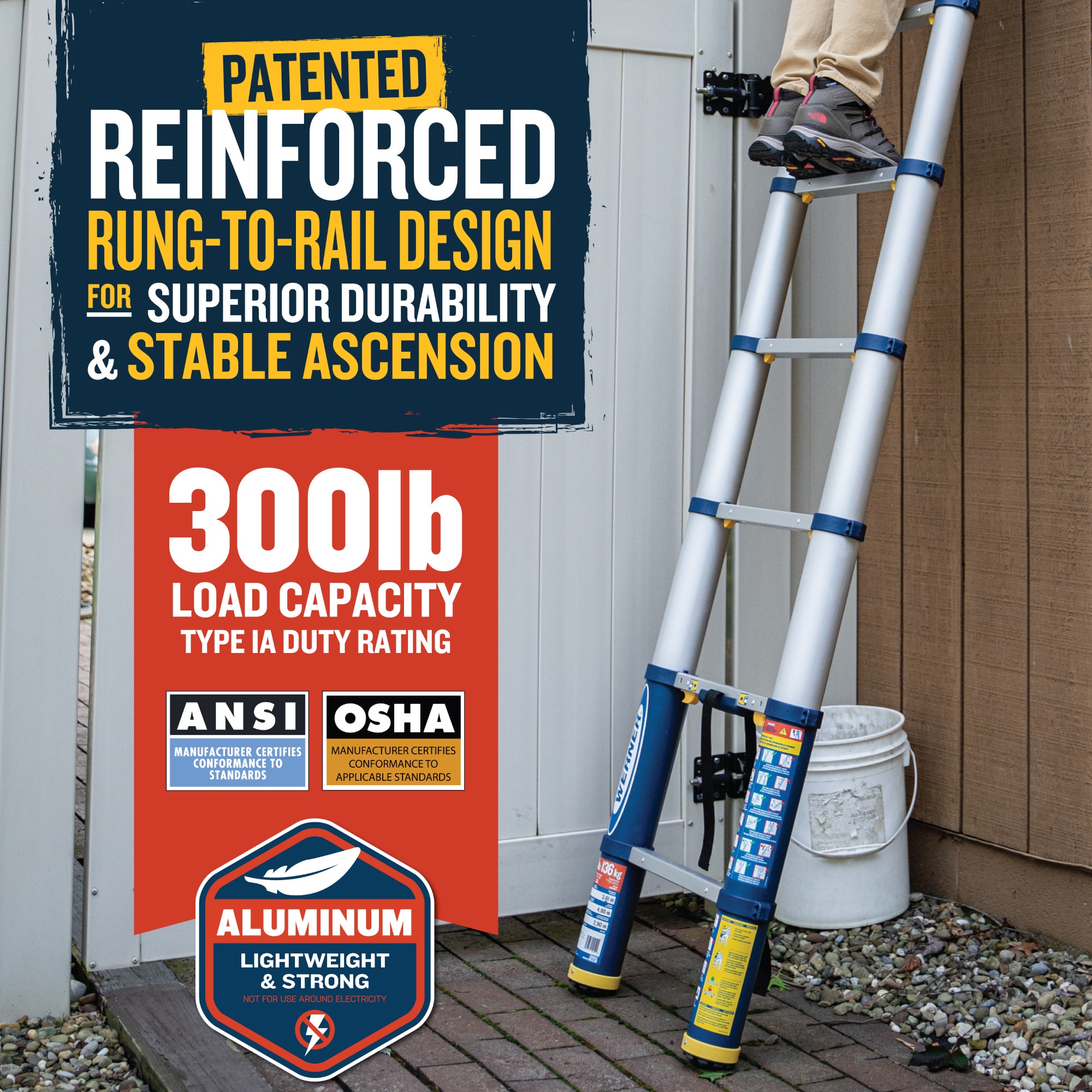 Werner TS1250 Extension-Ladders - View #13