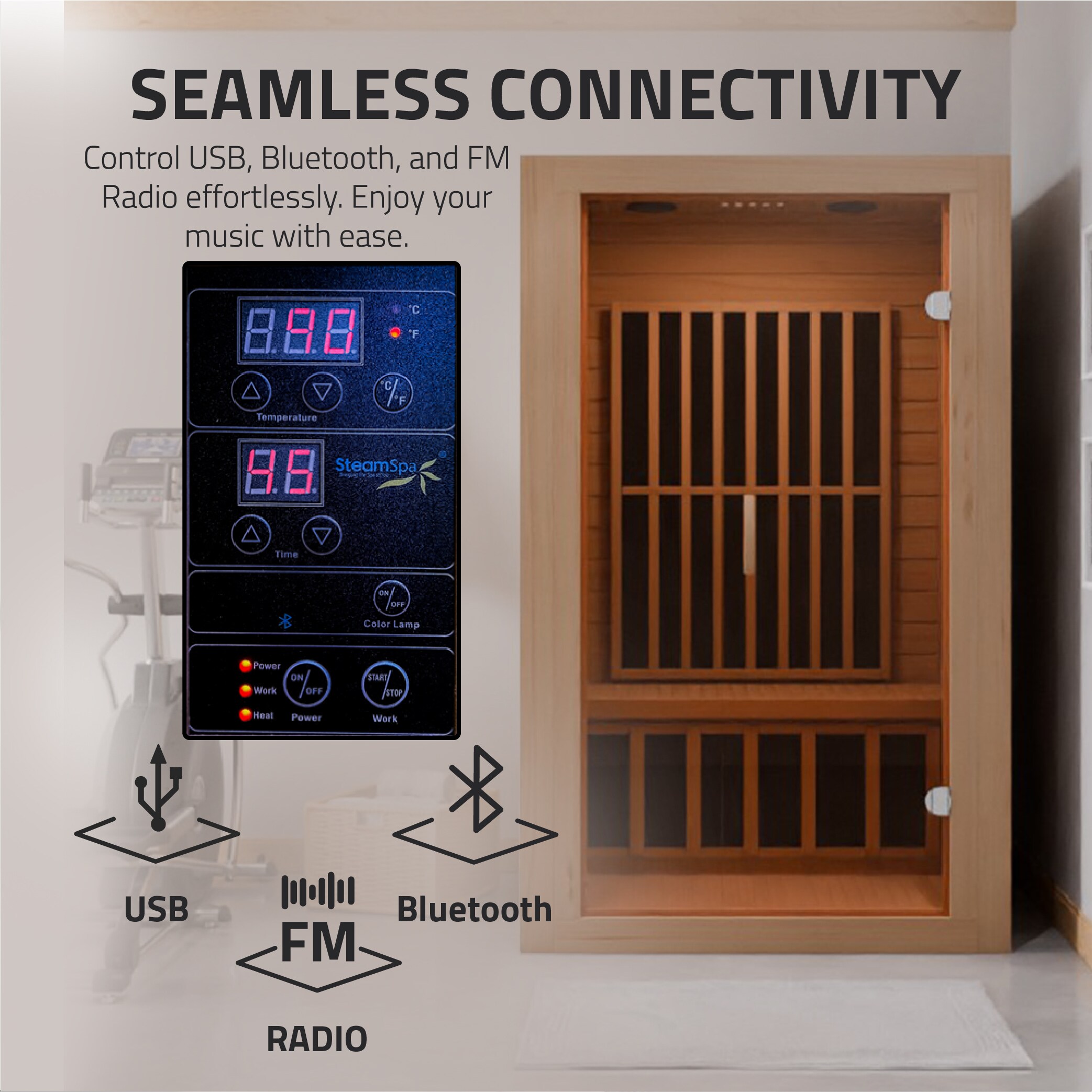 SteamSpa SC-SS0014-GS Indoor-Saunas - View #4