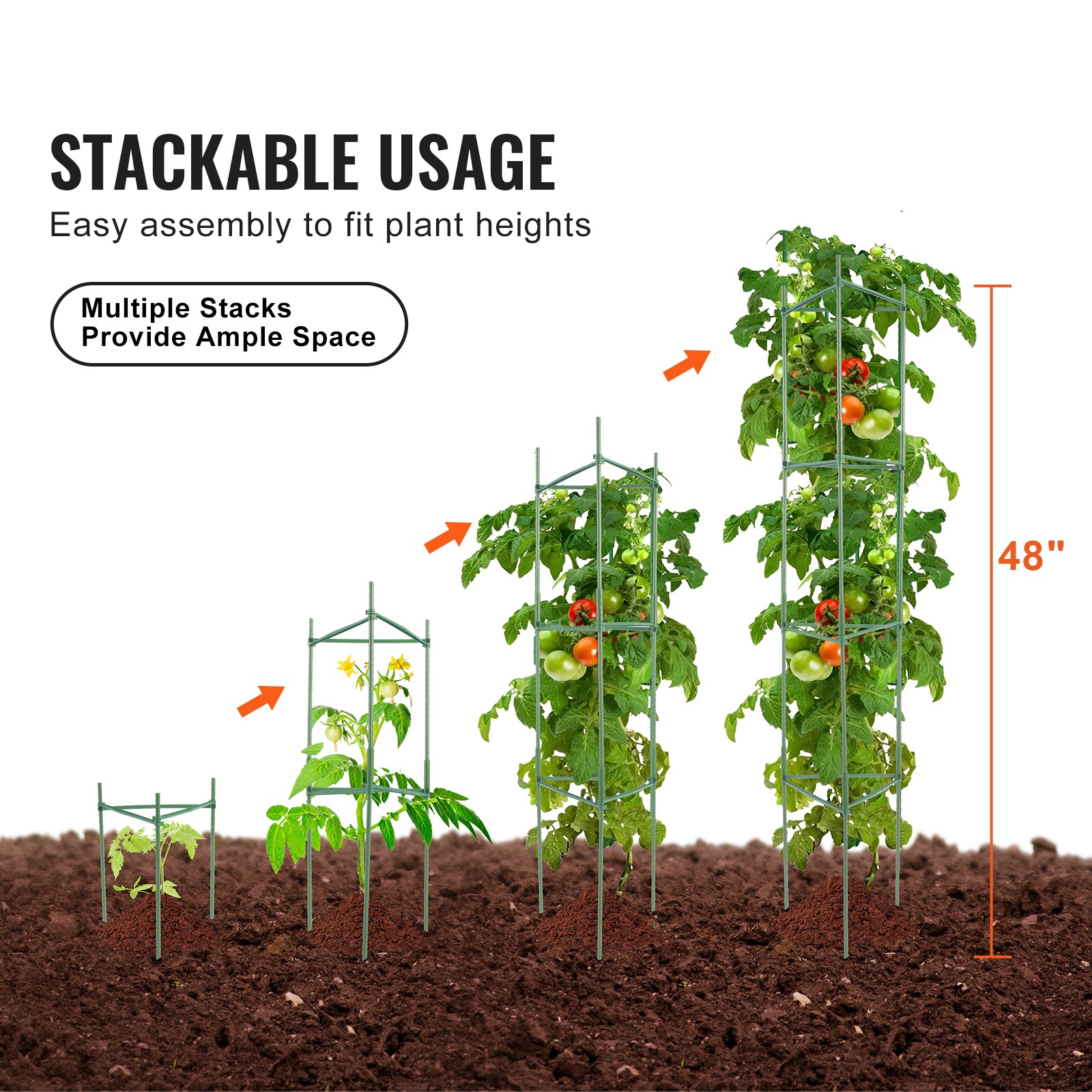 VEVOR KZDFQZZZCJ480IG42V0 Tomato-Cages - View #5