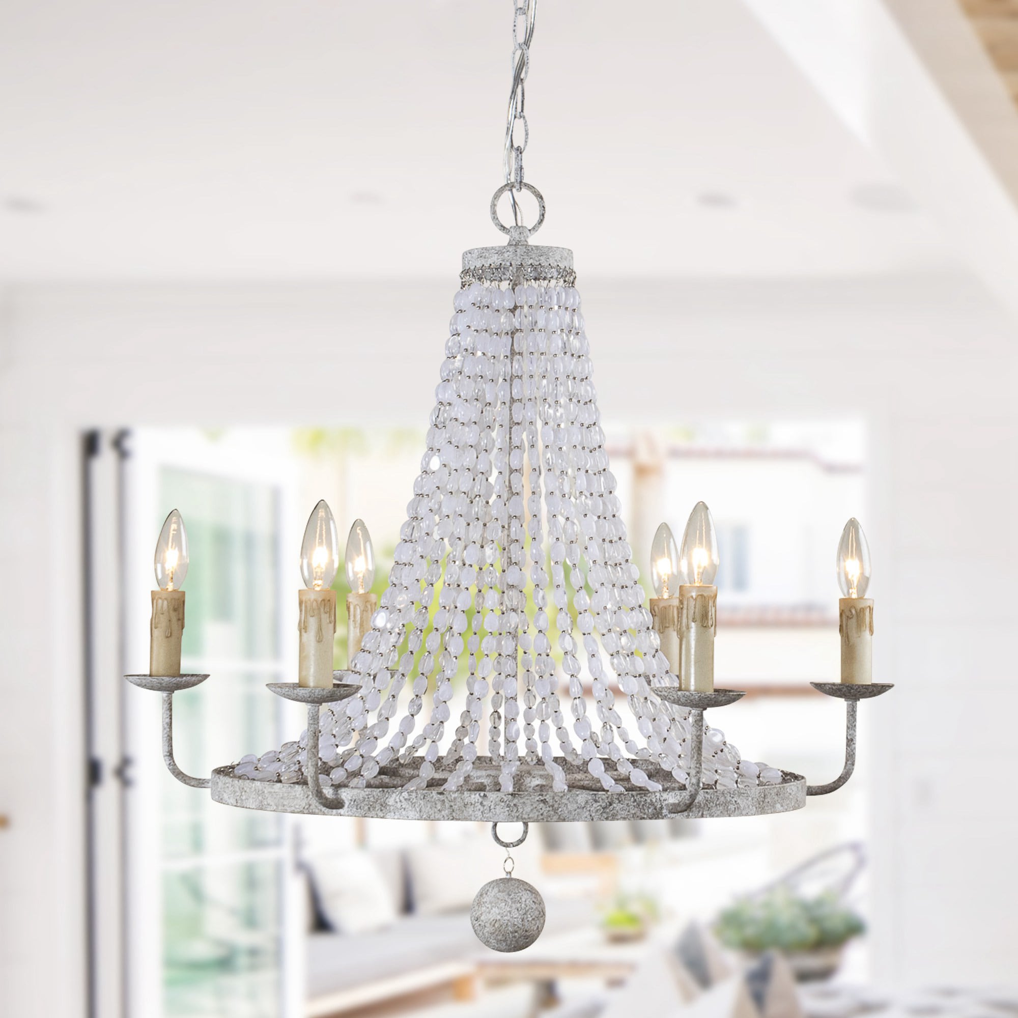 Parrot Uncle 6-Light White Modern/Contemporary Dry rated